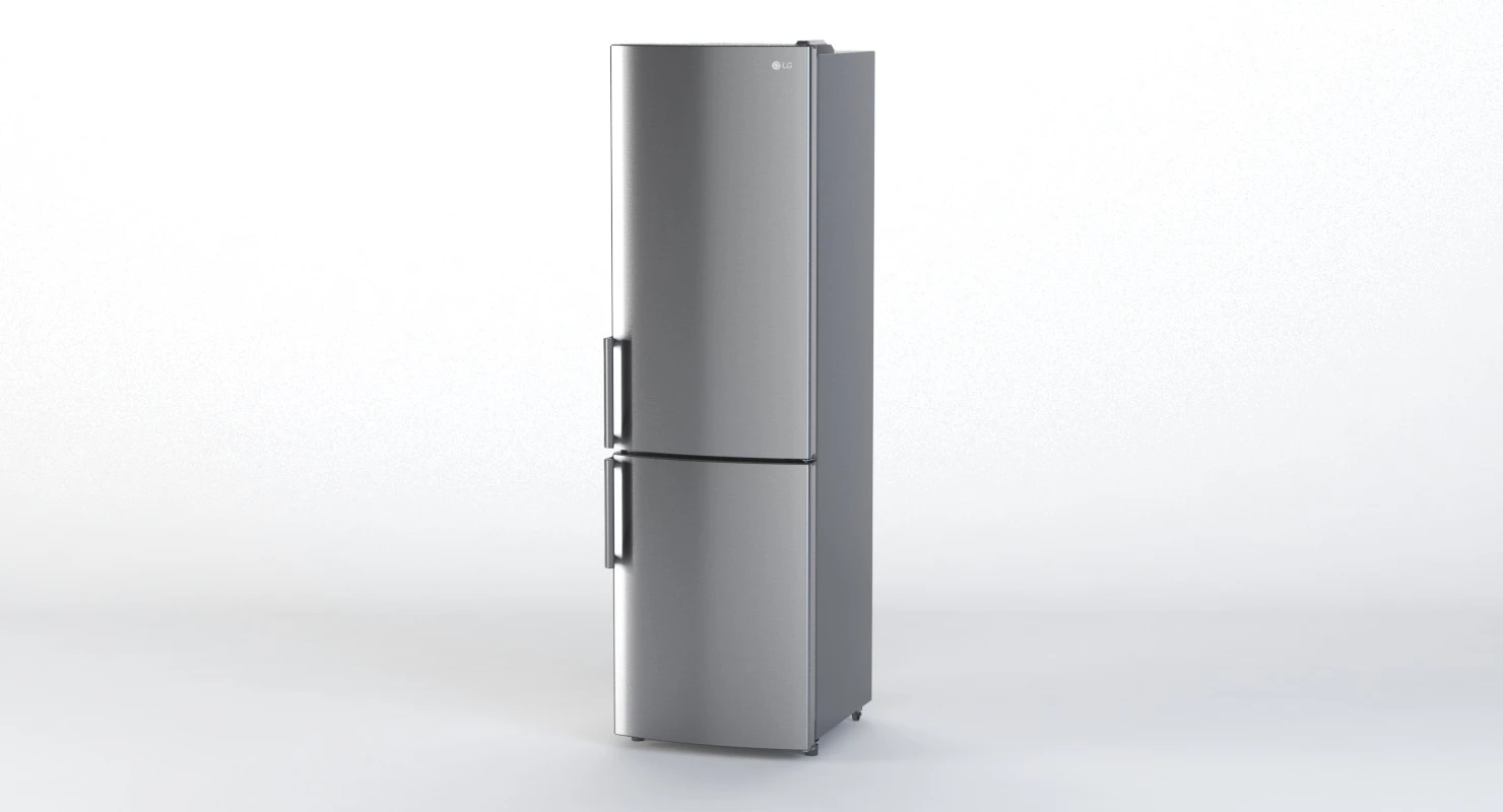 Whirlpool Bottom Mount Refrigerator 3D Model_09