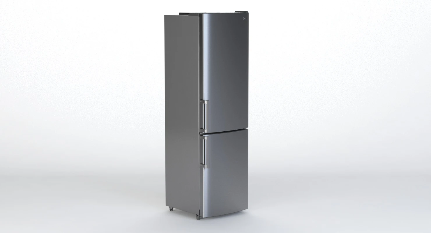 Whirlpool Bottom Mount Refrigerator 3D Model_04
