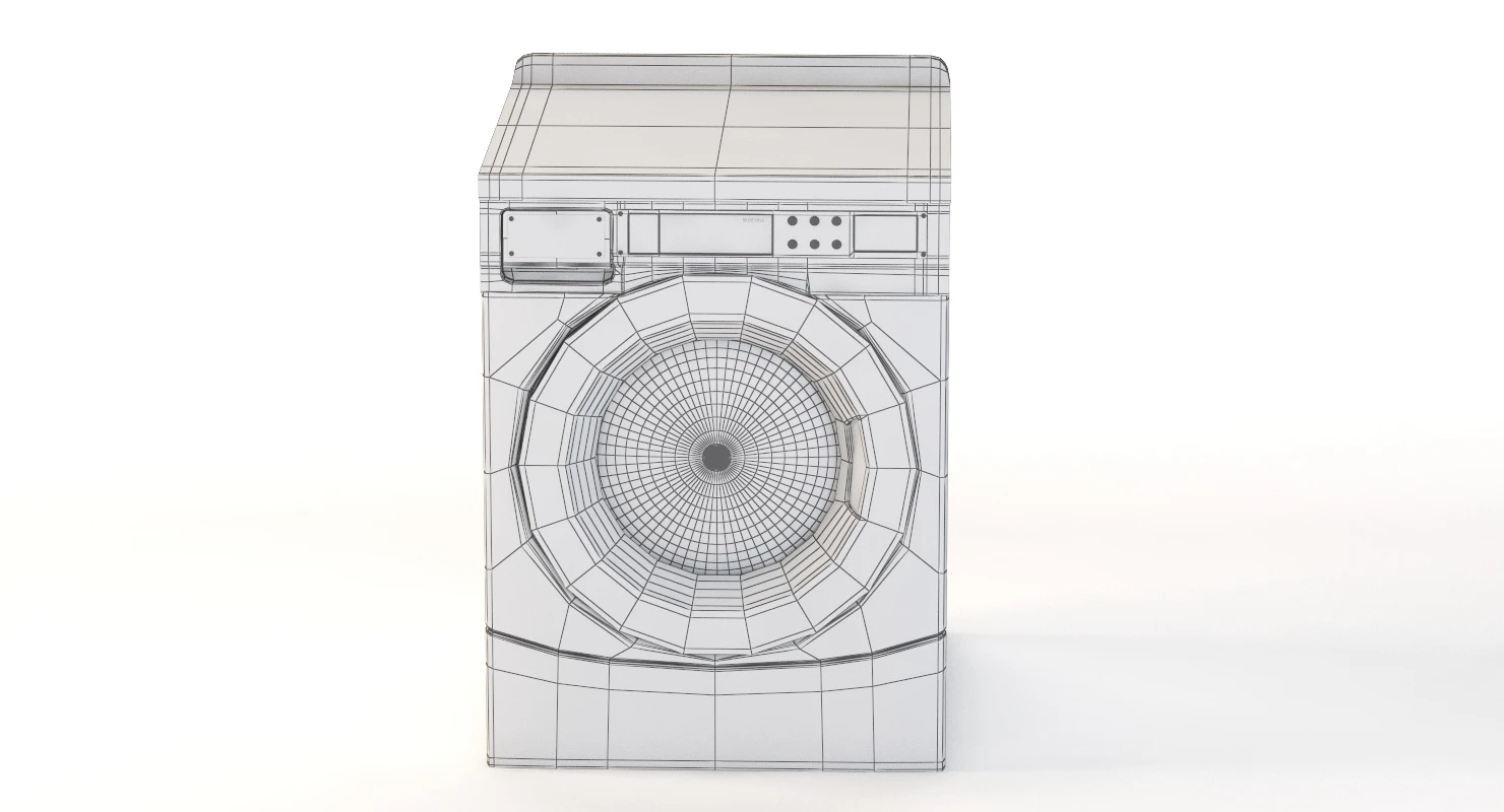 Whirlpool Commercial High Efficiency Energy Star Qualified Front load Washer 3D Model_09