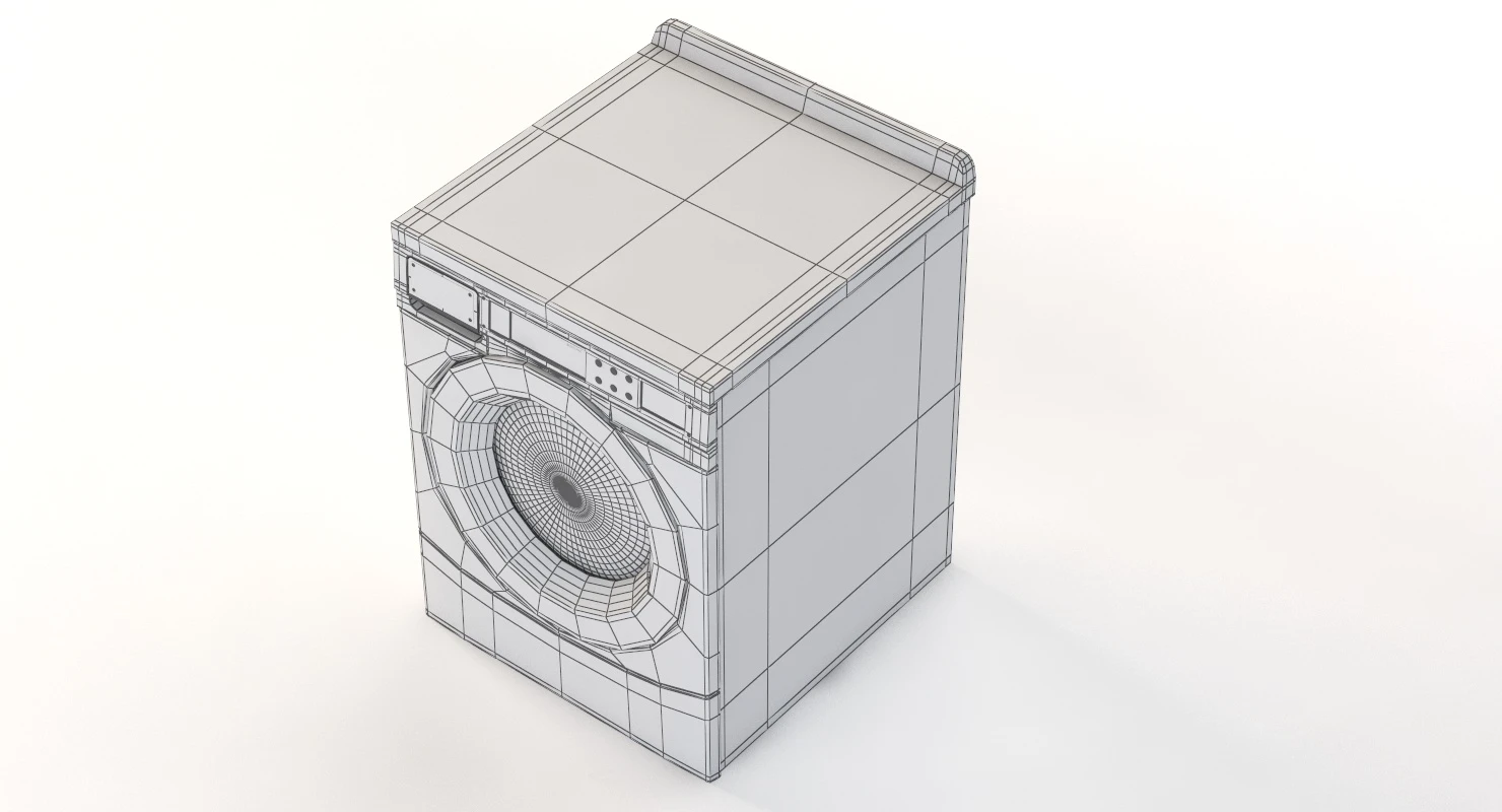 Whirlpool Commercial High Efficiency Energy Star Qualified Front load Washer 3D Model_010