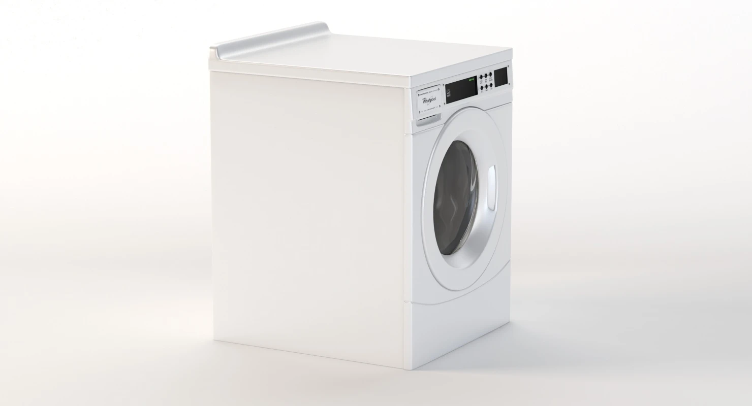 Whirlpool Commercial High Efficiency Energy Star Qualified Front load Washer 3D Model_03