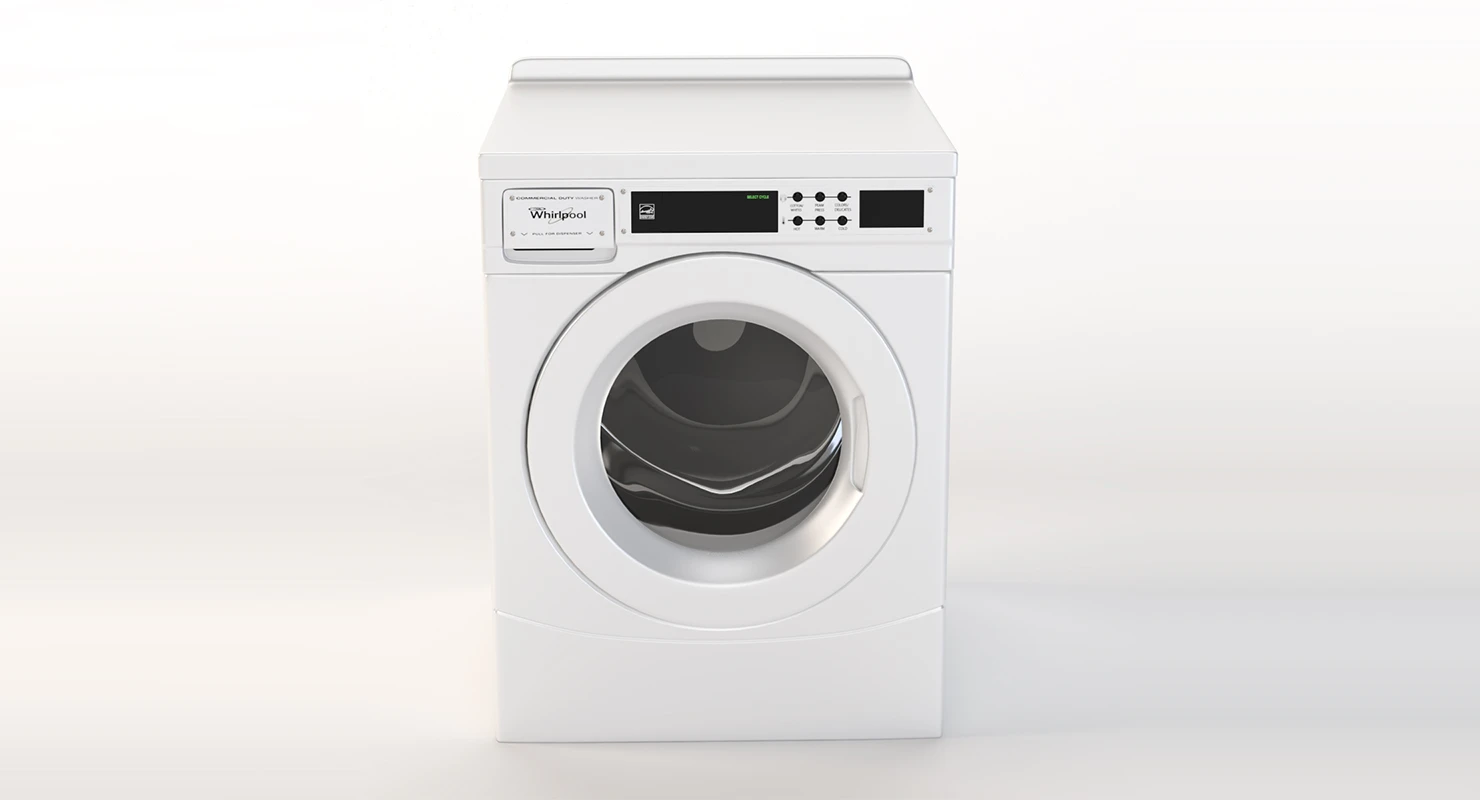 Whirlpool Commercial High Efficiency Energy Star Qualified Front load Washer 3D Model_011
