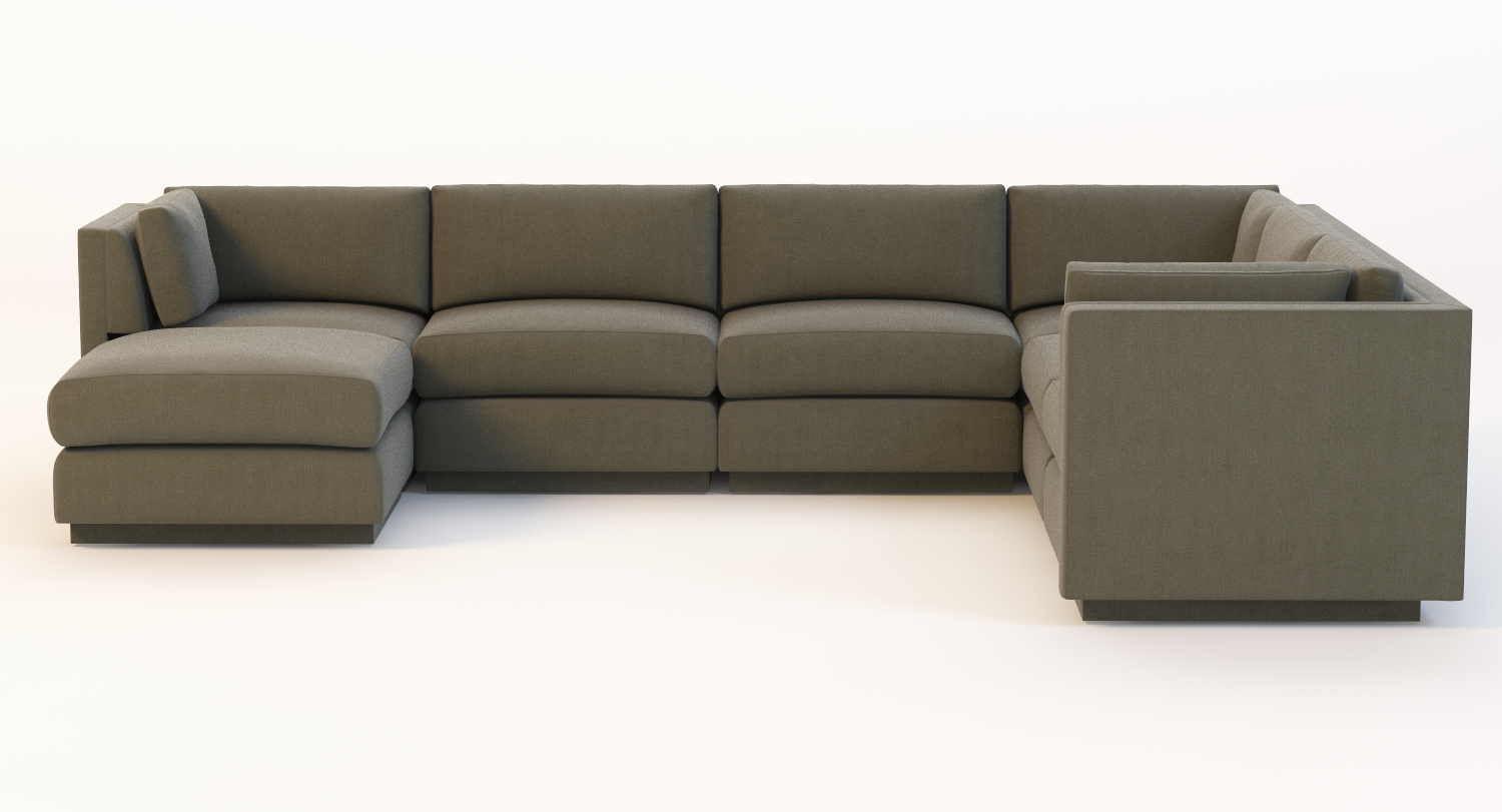 Baker top sectional sofa 3D Model_01