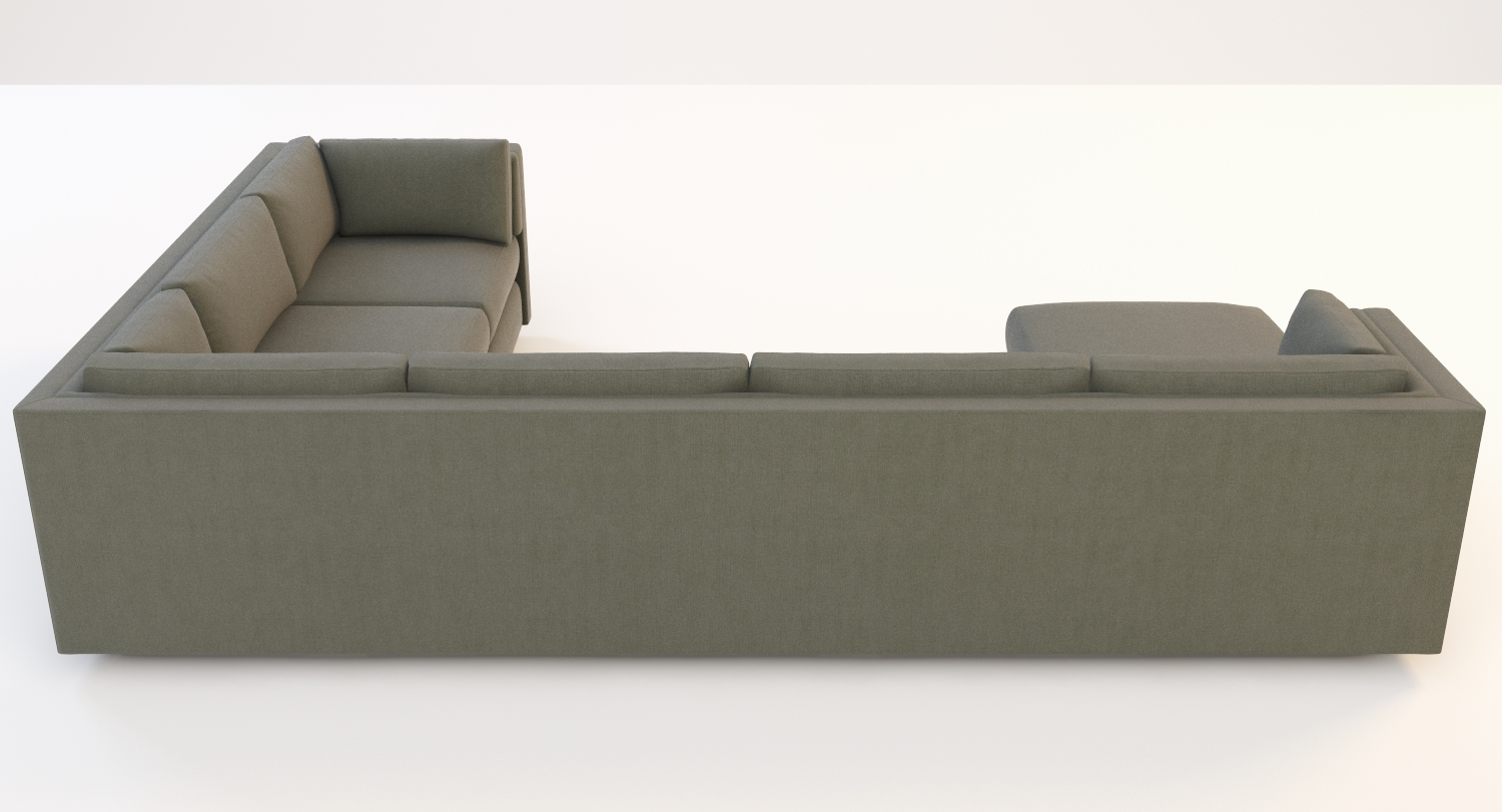 Baker top sectional sofa 3D Model_03
