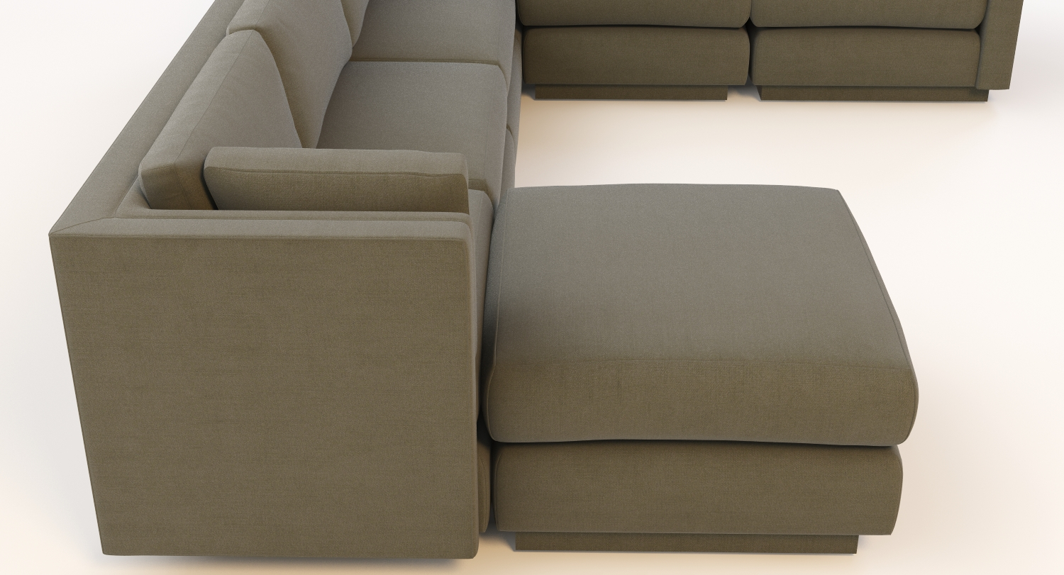 Baker top sectional sofa 3D Model_05