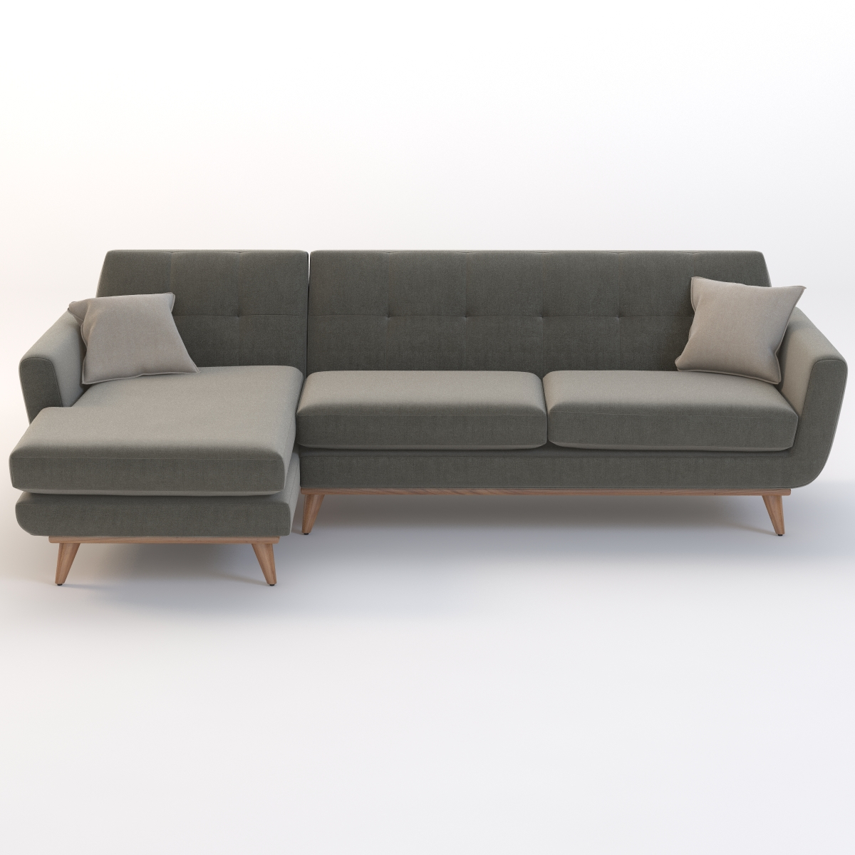 Joybird Hughes Sectional Chaise 3D Model_09