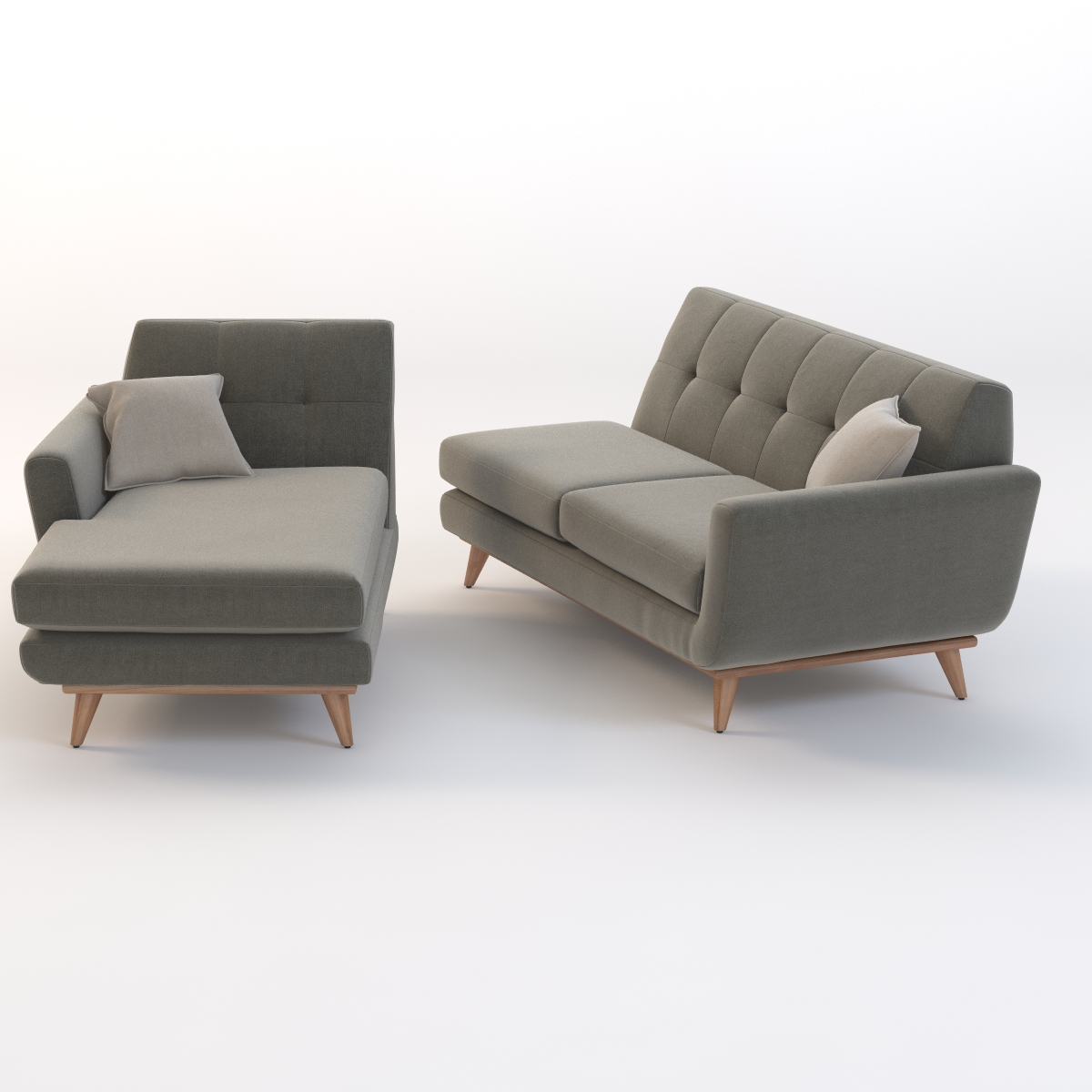 Joybird Hughes Sectional Chaise 3D Model_010