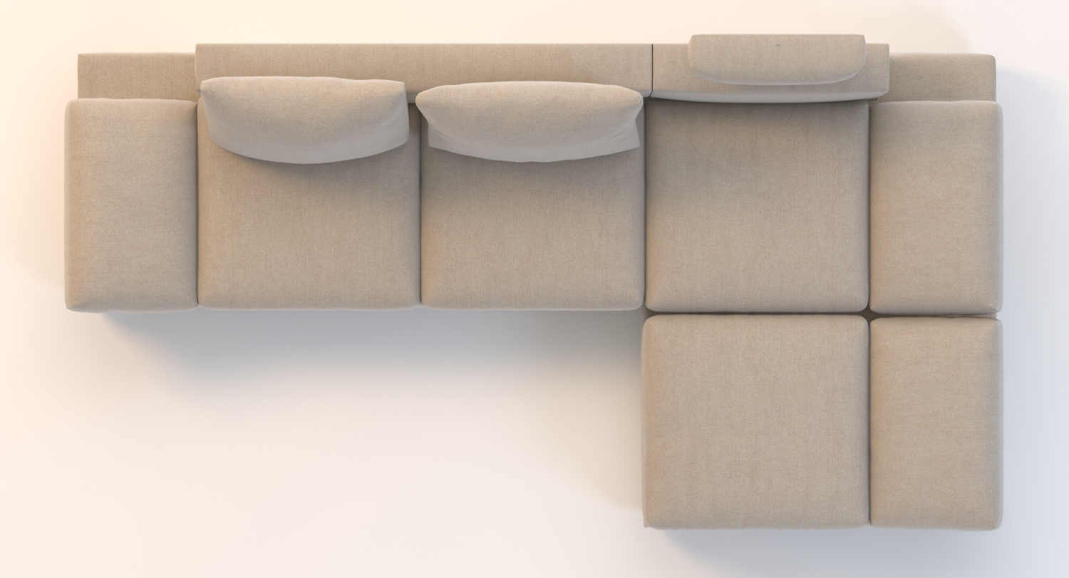 Divani Casa Vasto Modern Fabric Sectional Sofa 3D Model_06