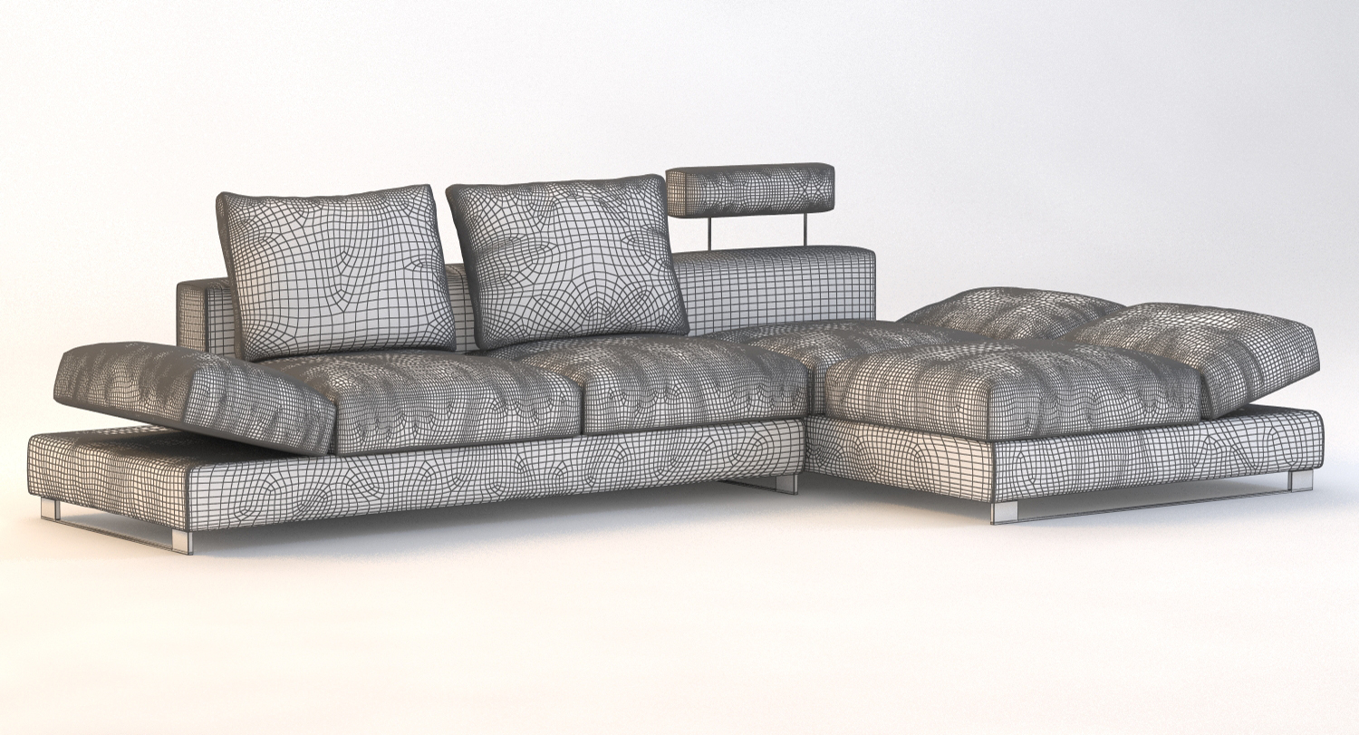 Divani Casa Vasto Modern Fabric Sectional Sofa 3D Model_08