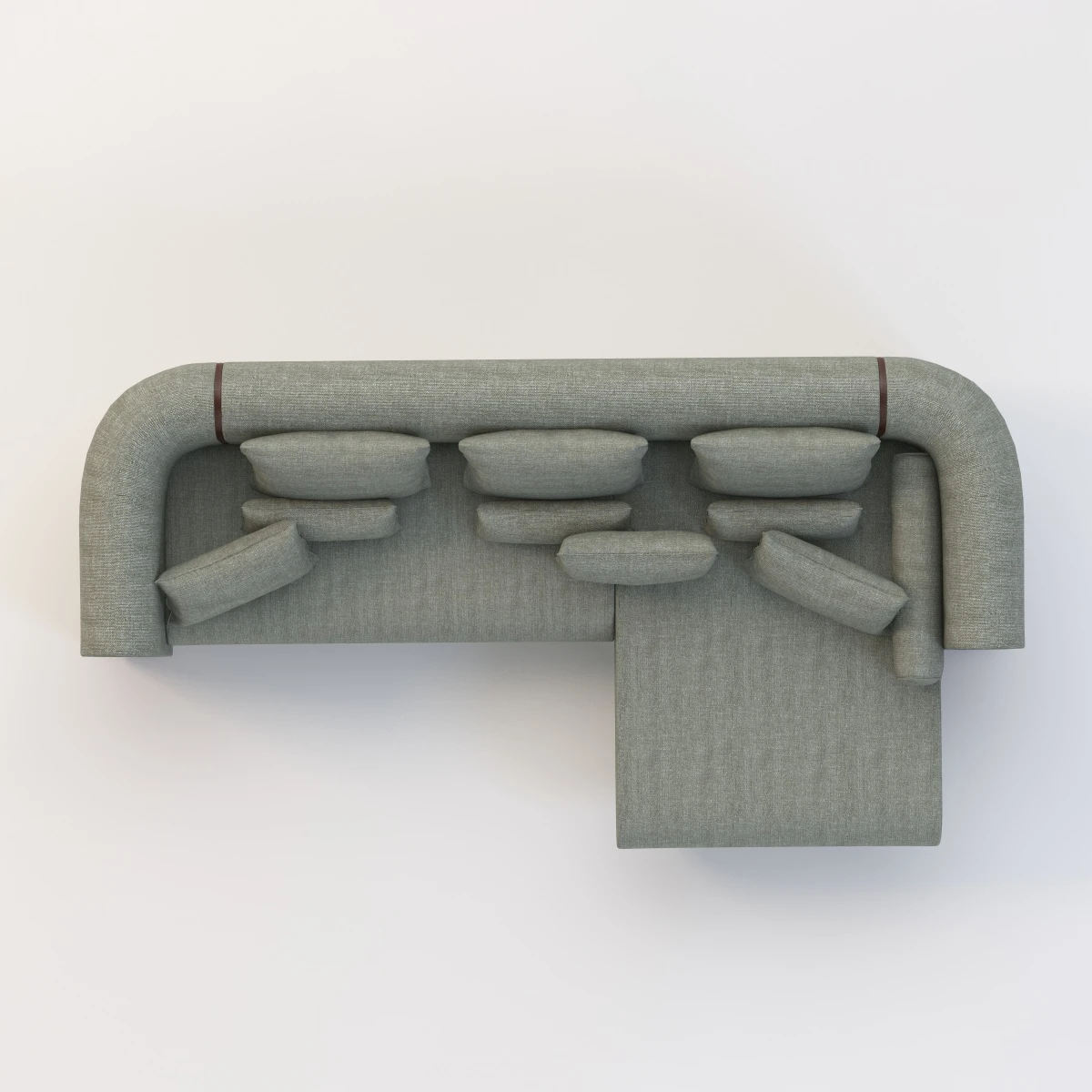 Union Corner Unit Sectional Sofa 3D Model_06