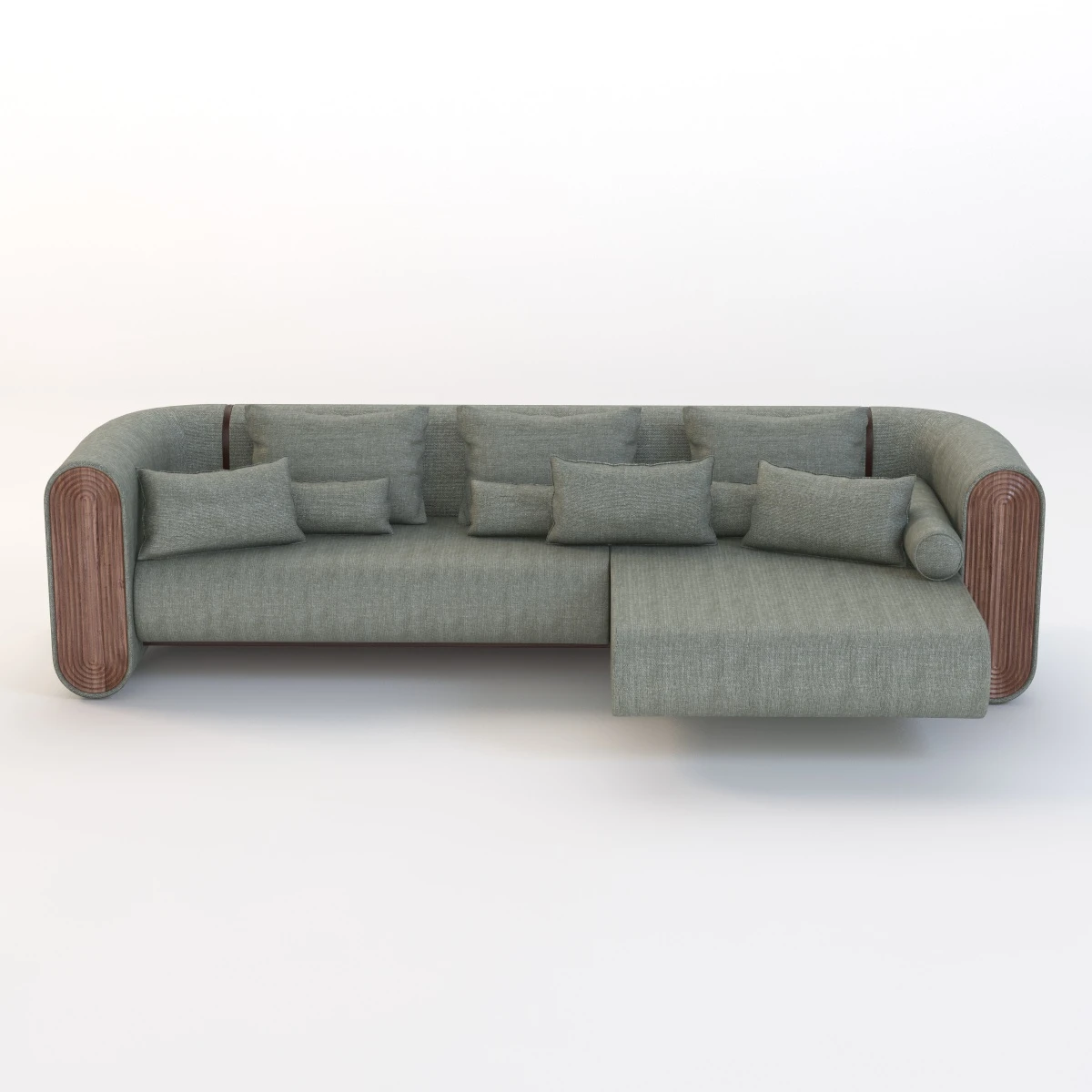 Union Corner Unit Sectional Sofa 3D Model_05