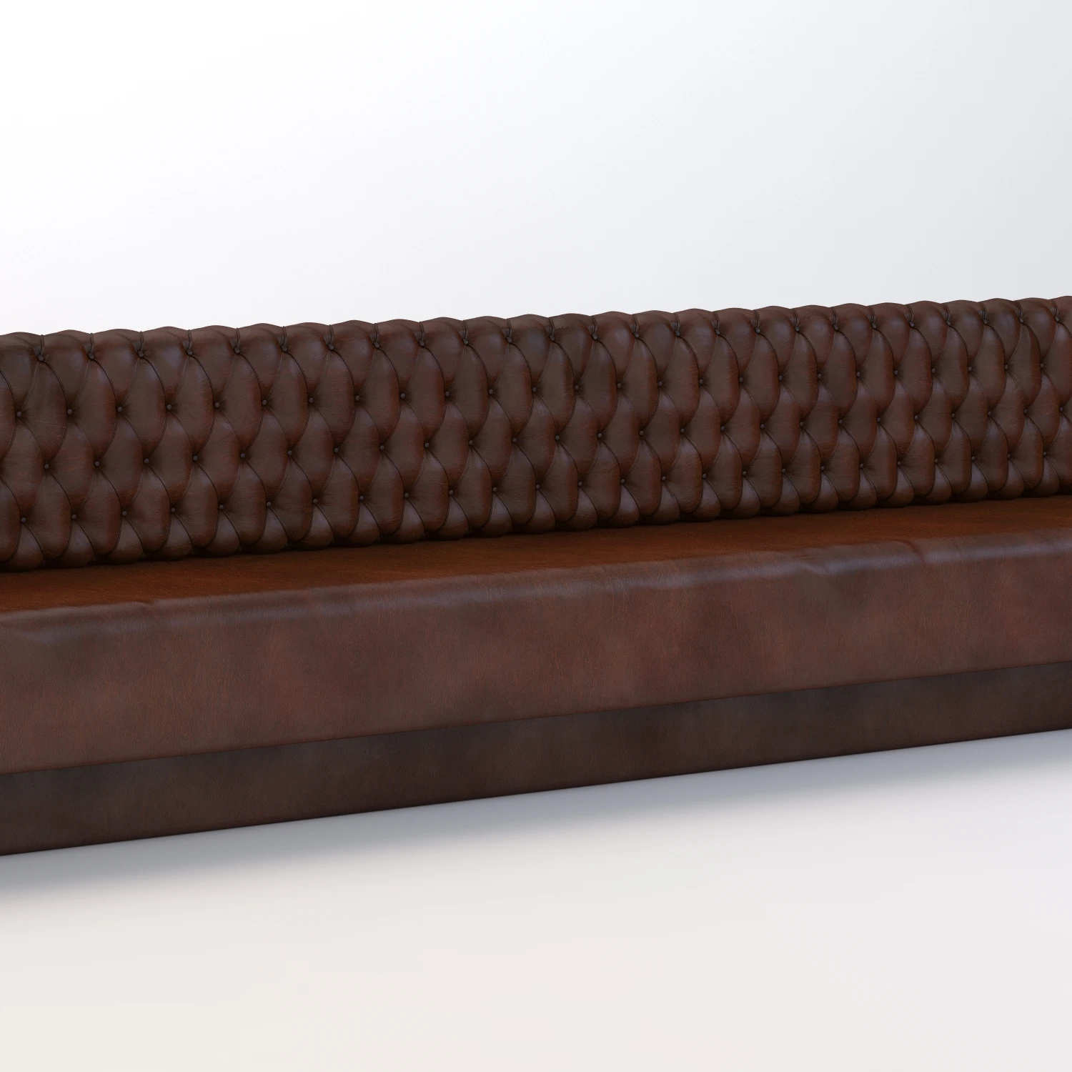 27 Feet Long Tufted Banquette 3D Model_01