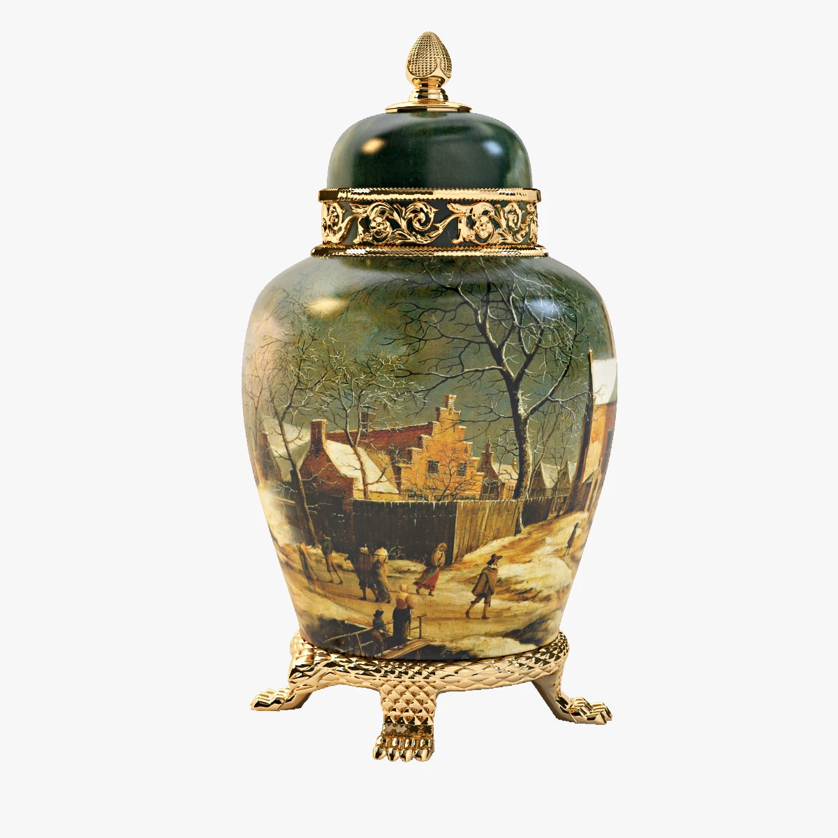 Antique Art Vase 3D Model_01