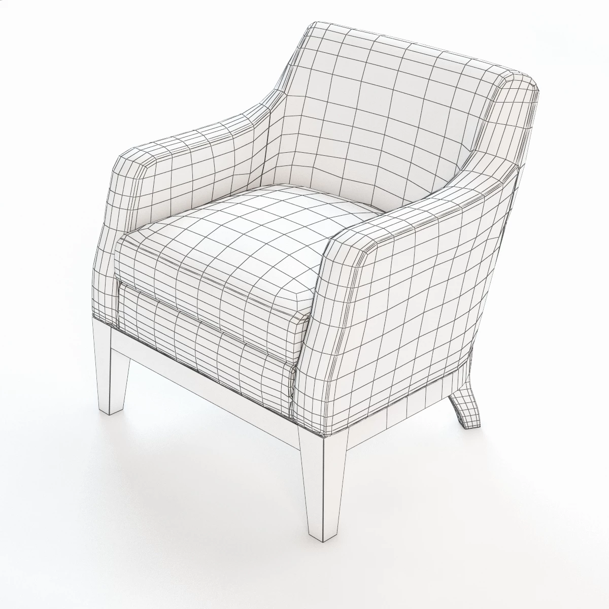 Aziza Armchair 3D Model_07