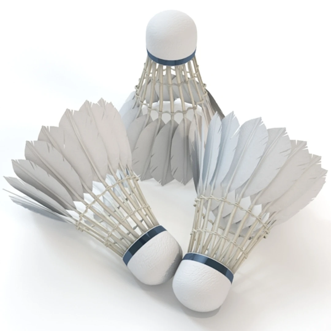 Badminton Shuttlecock 3D Model_07