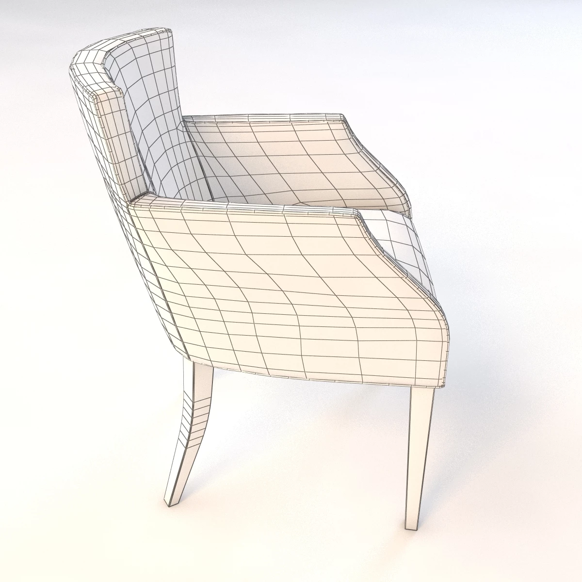 Bolier Modern Luxury Dining Chair 90016 3D Model_010