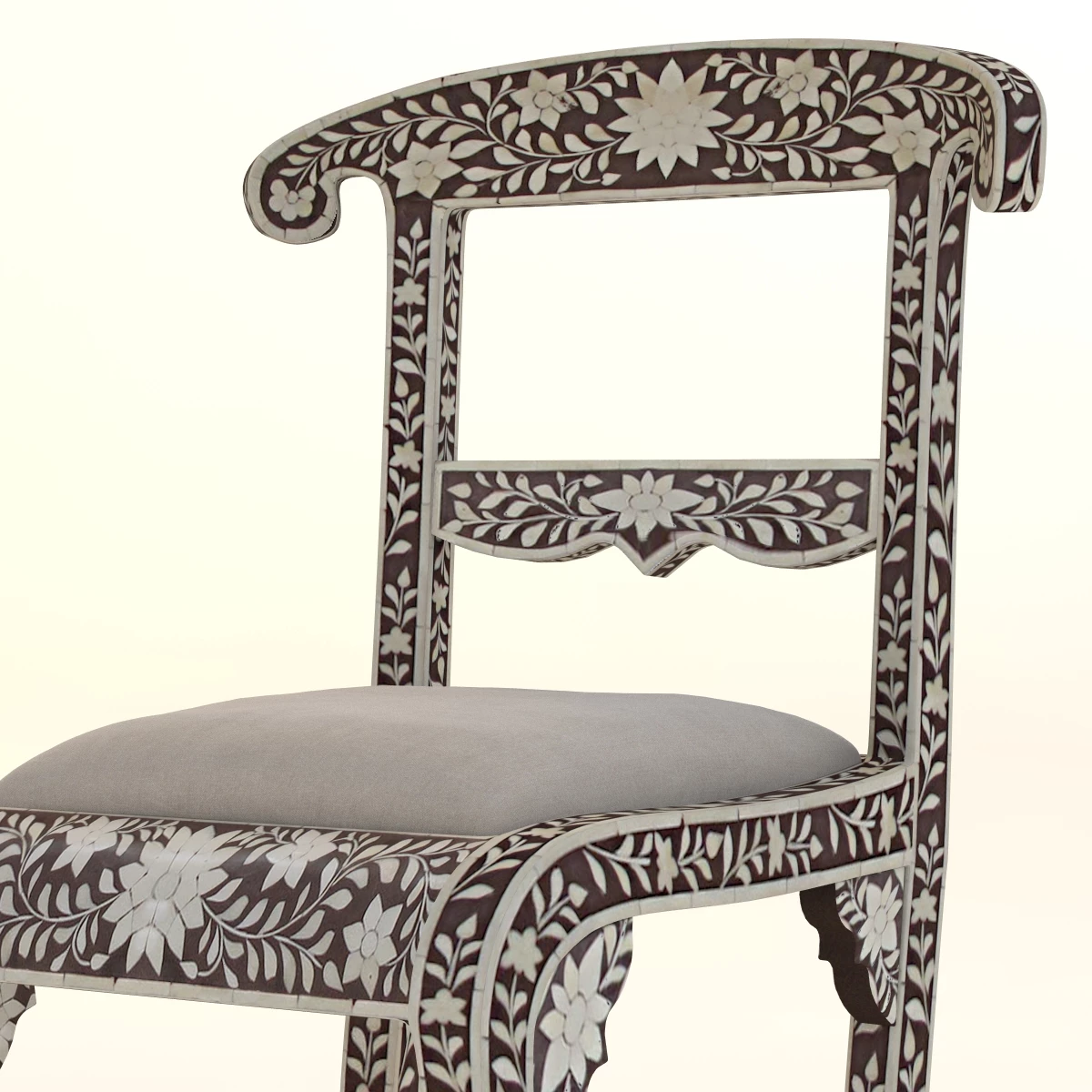 Bone Inlay Chair 3D Model_06