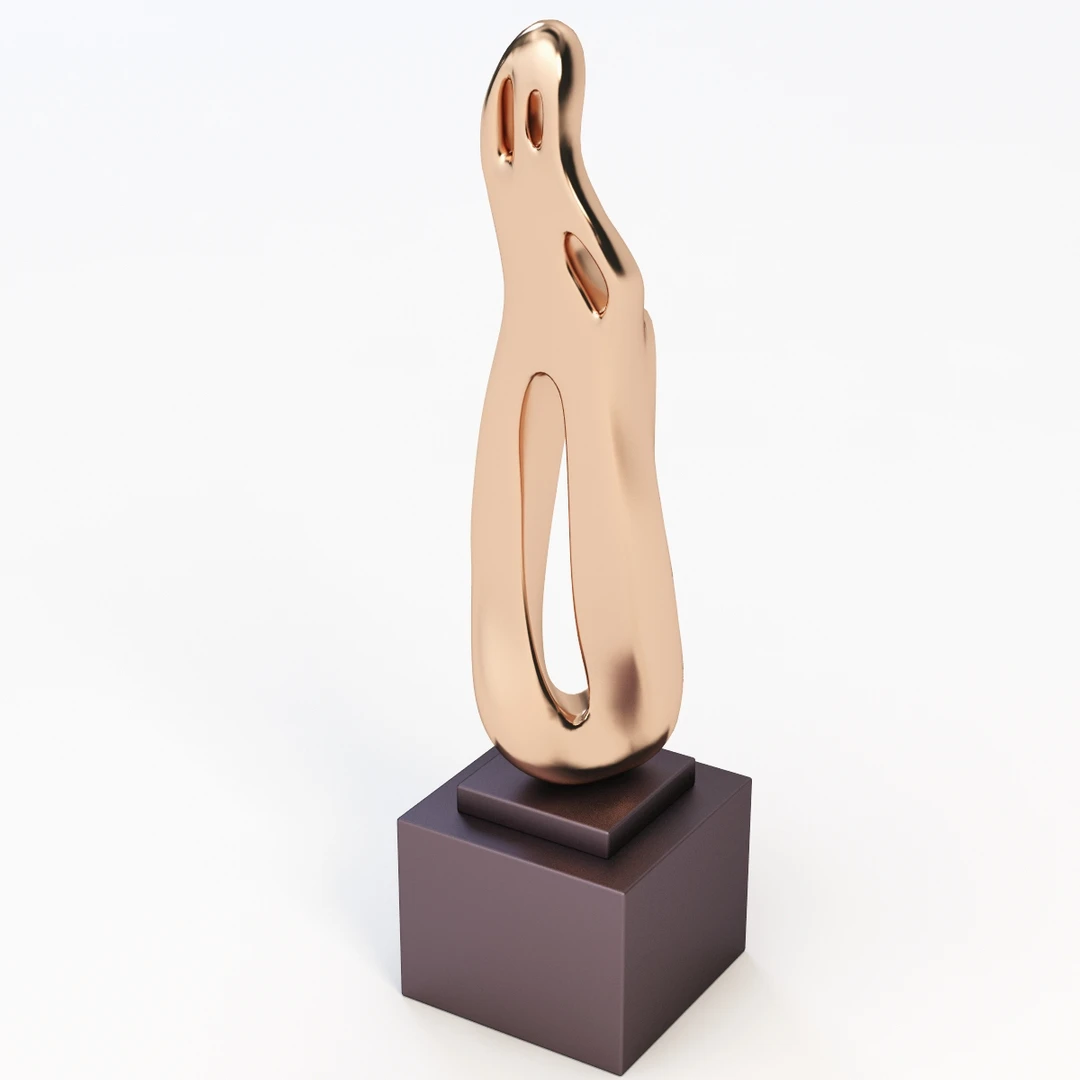 Bronze Sculpture 3 3D Model_06