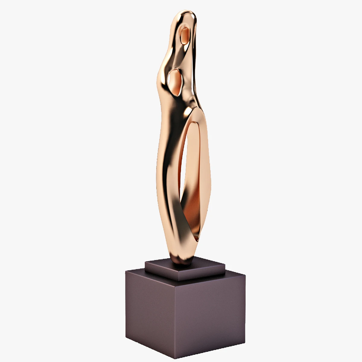 Bronze Sculpture 3 3D Model_04