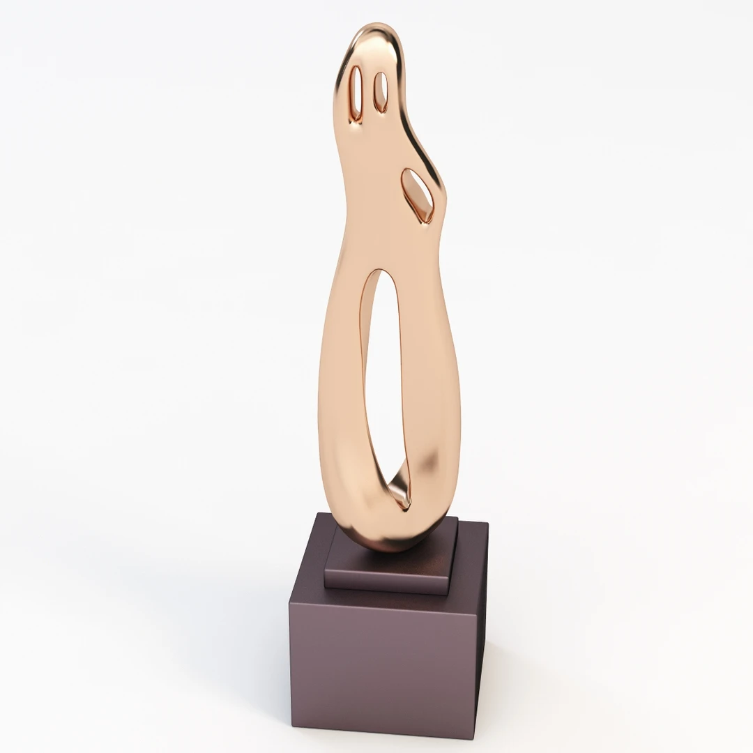 Bronze Sculpture 3 3D Model_07