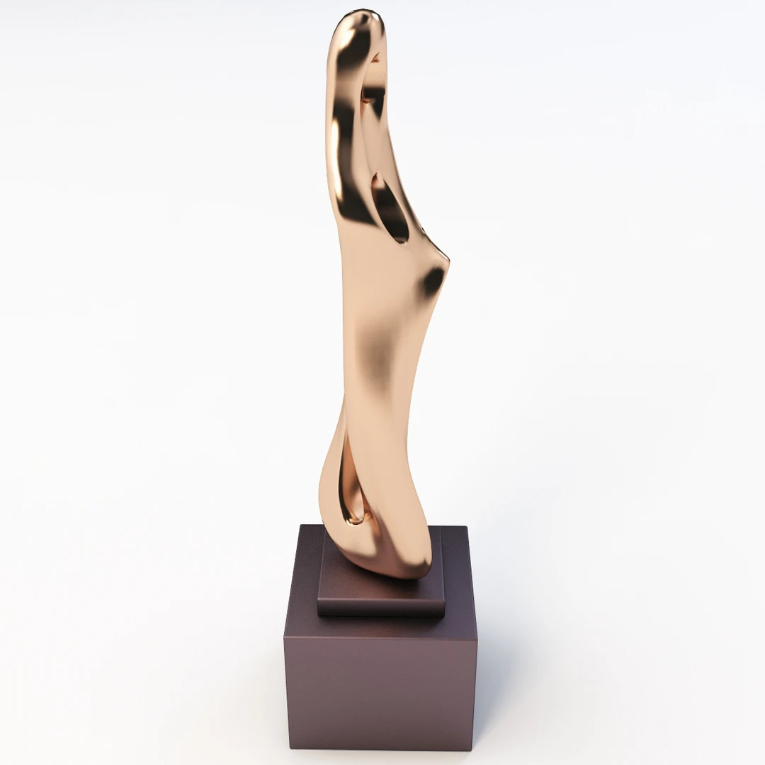 Bronze Sculpture 3 3D Model_05