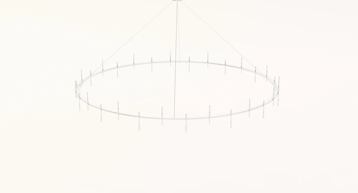 Circled Ceiling Pendant Light Lamp 3D Model_05