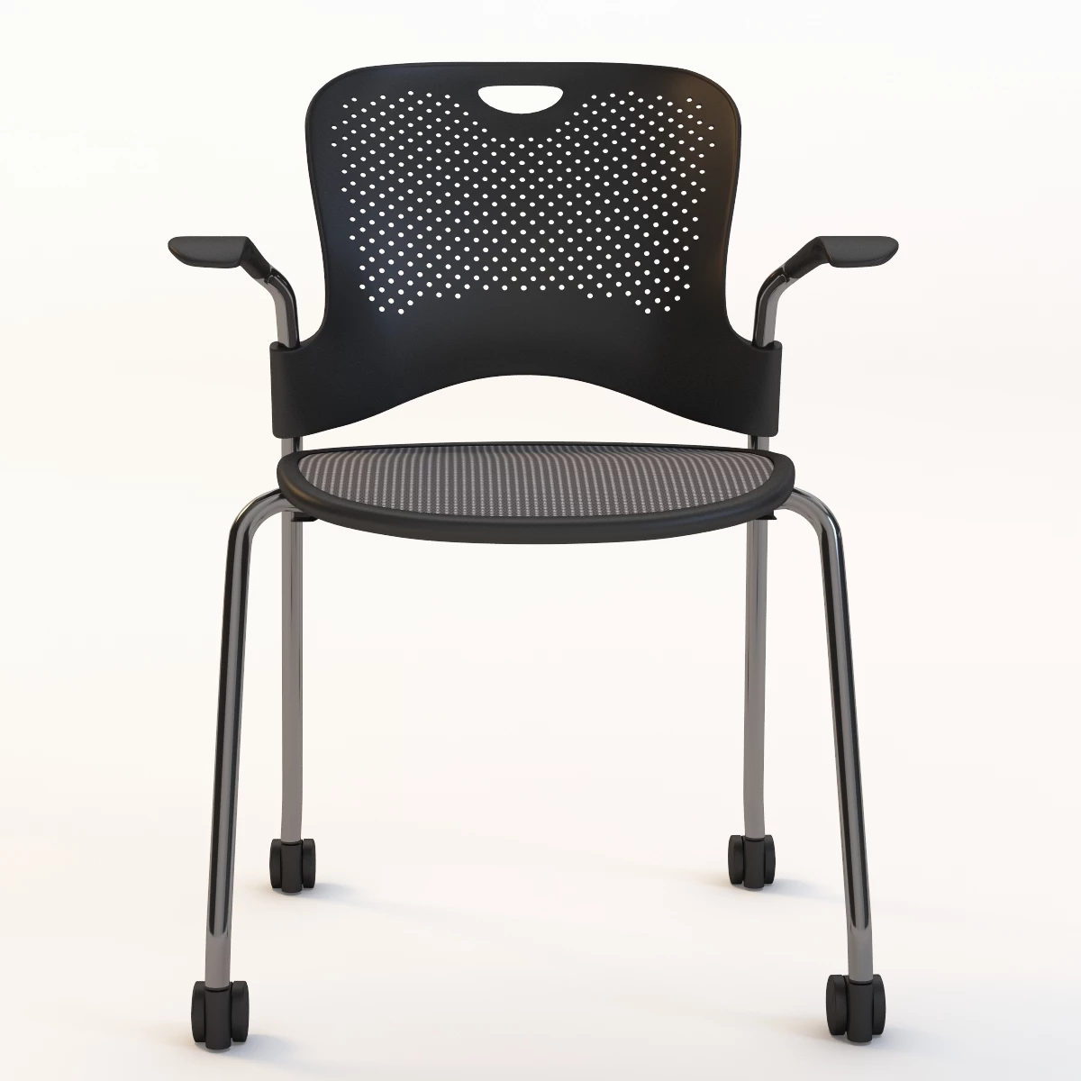 Detailed Herman Miller Caper Stacking Chair 3D Model_07