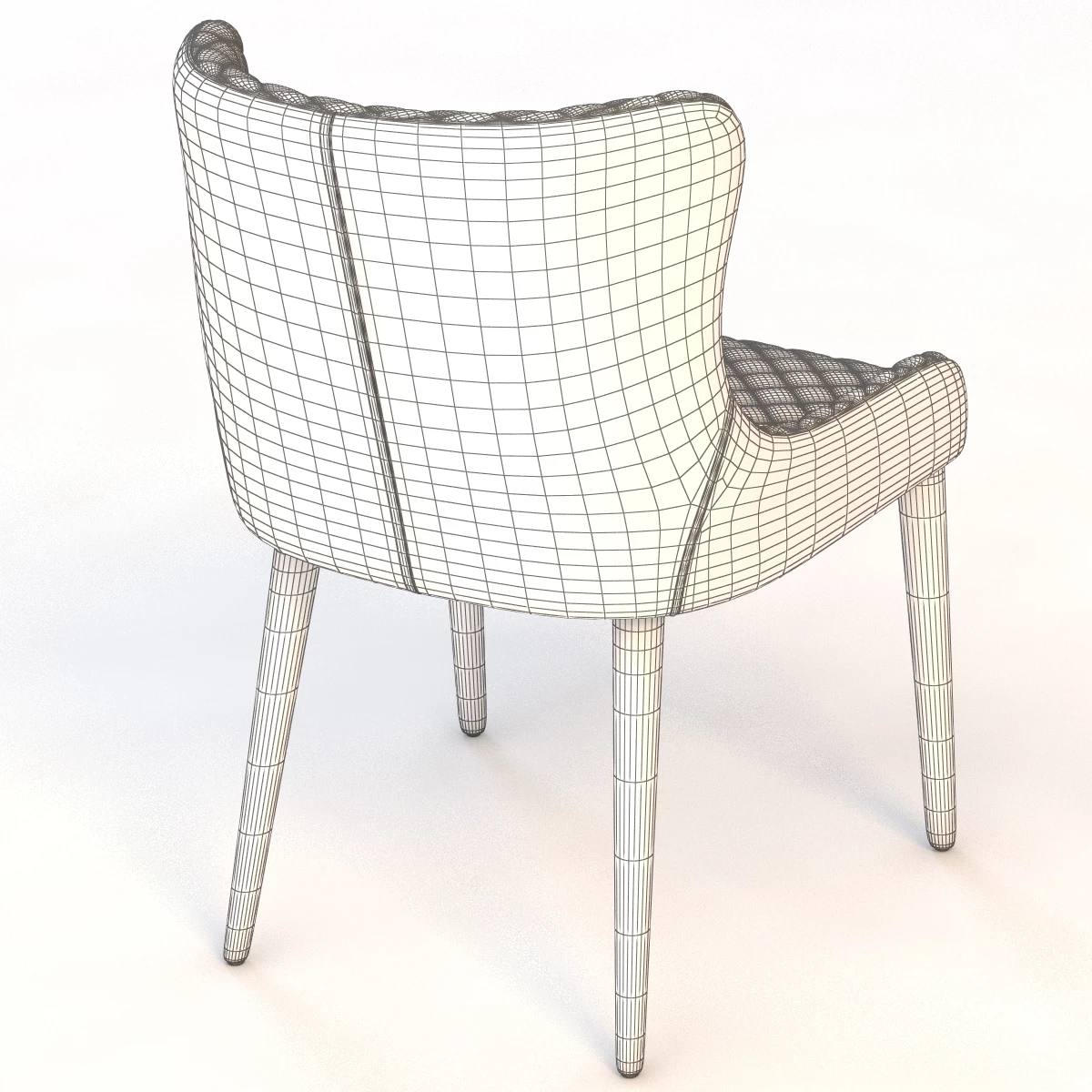 Detailed Saxon Dining Chair By Cocorepublic 3D Model_010