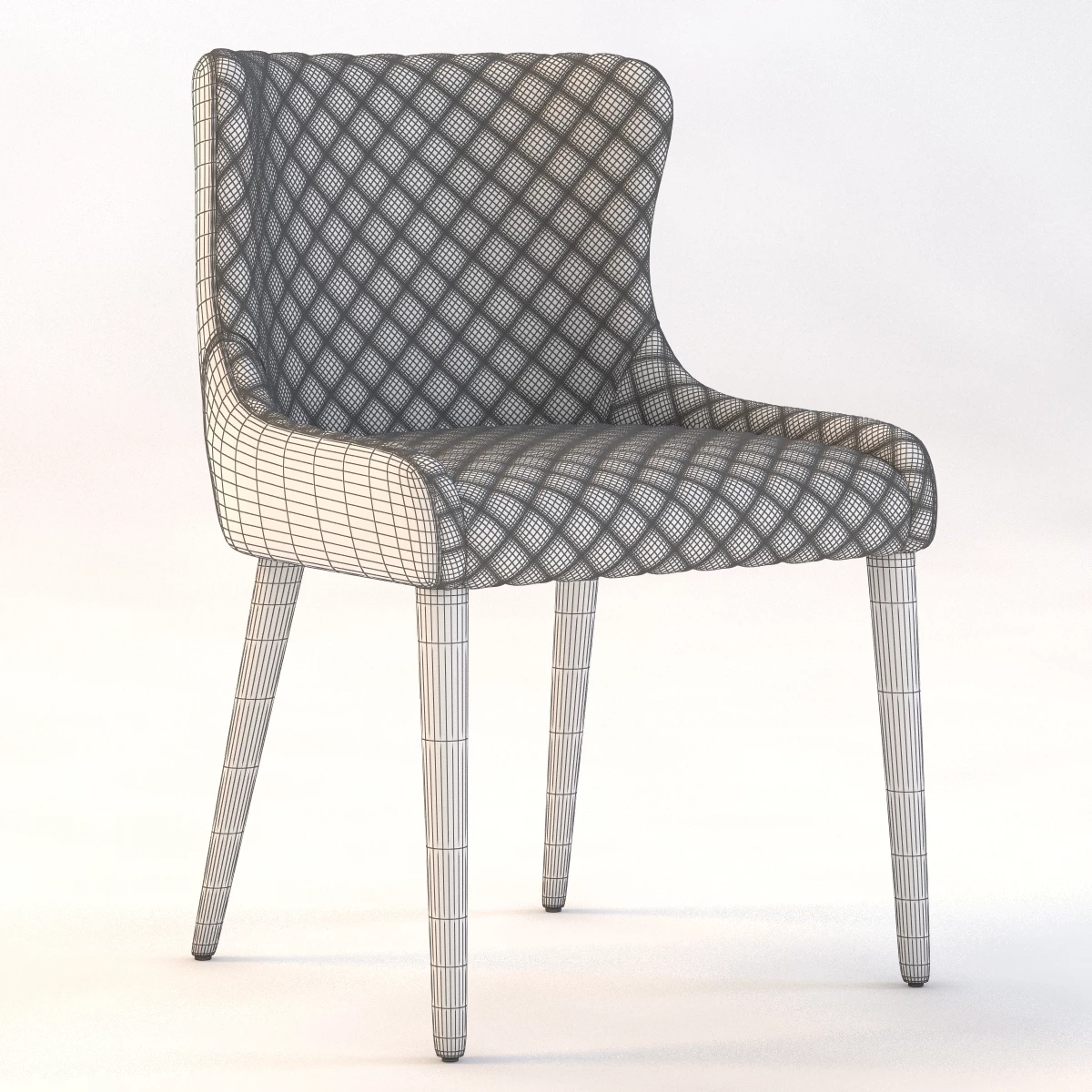 Detailed Saxon Dining Chair By Cocorepublic 3D Model_09