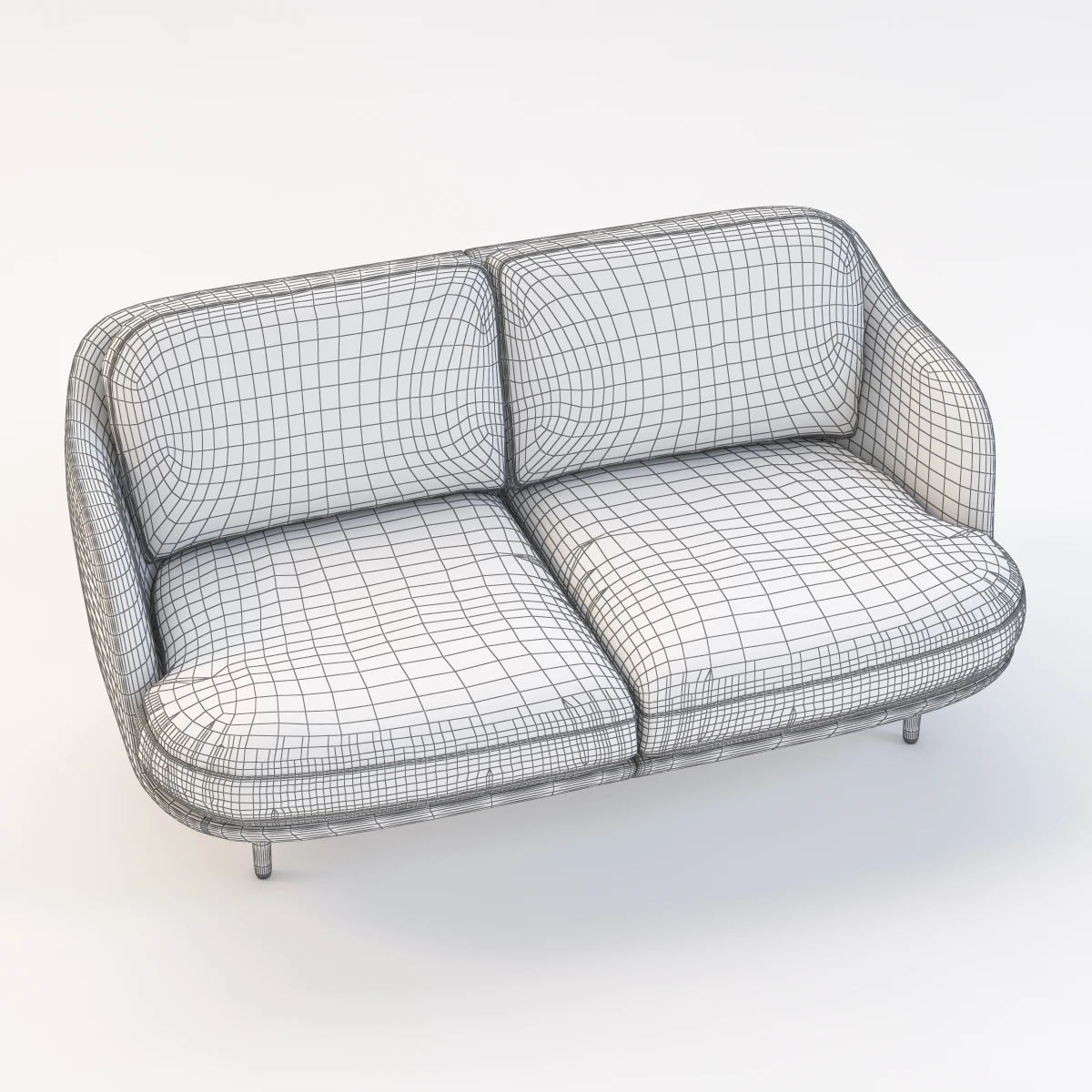 Fritz Hansen Lune Sofa By Jaime Hayon 3D Model_011