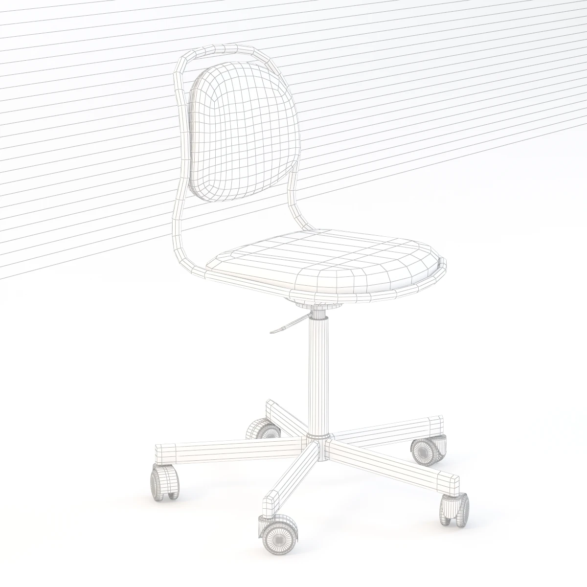 Ikea Rfjall Swivel Chair 3D Model_010