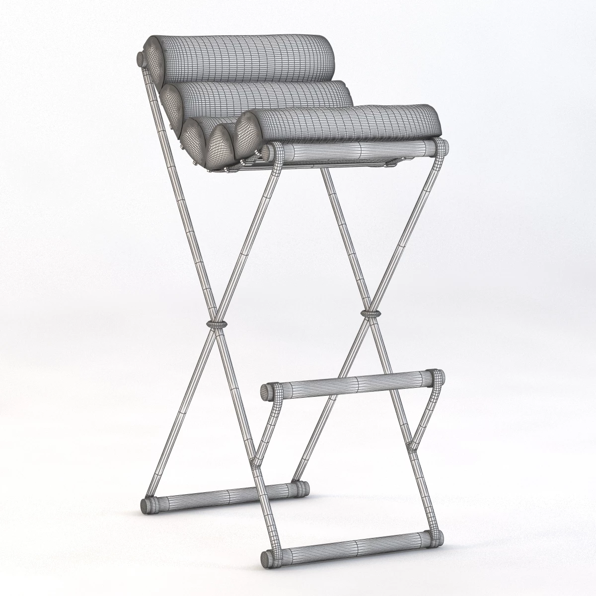 The Iron And Rolled BarStool 3D Model_09