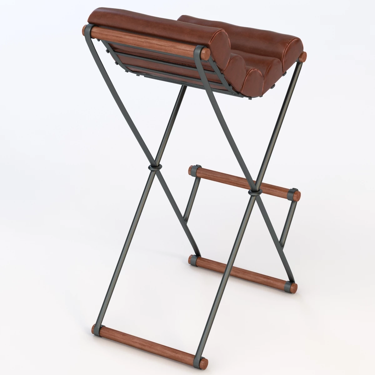 The Iron And Rolled BarStool 3D Model_04
