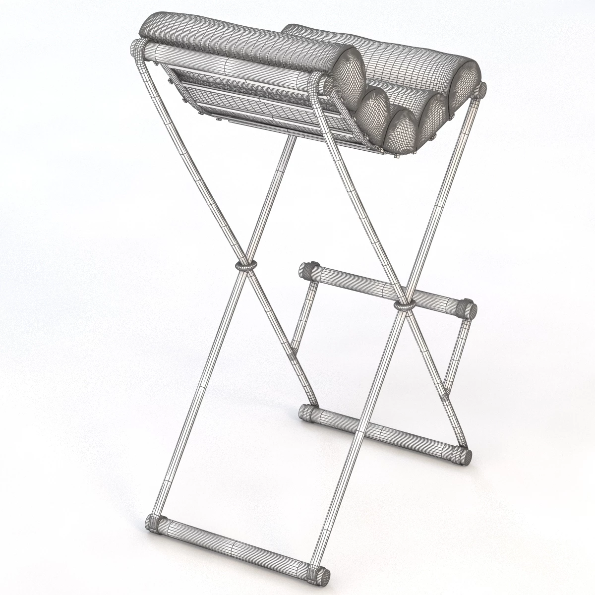 The Iron And Rolled BarStool 3D Model_010
