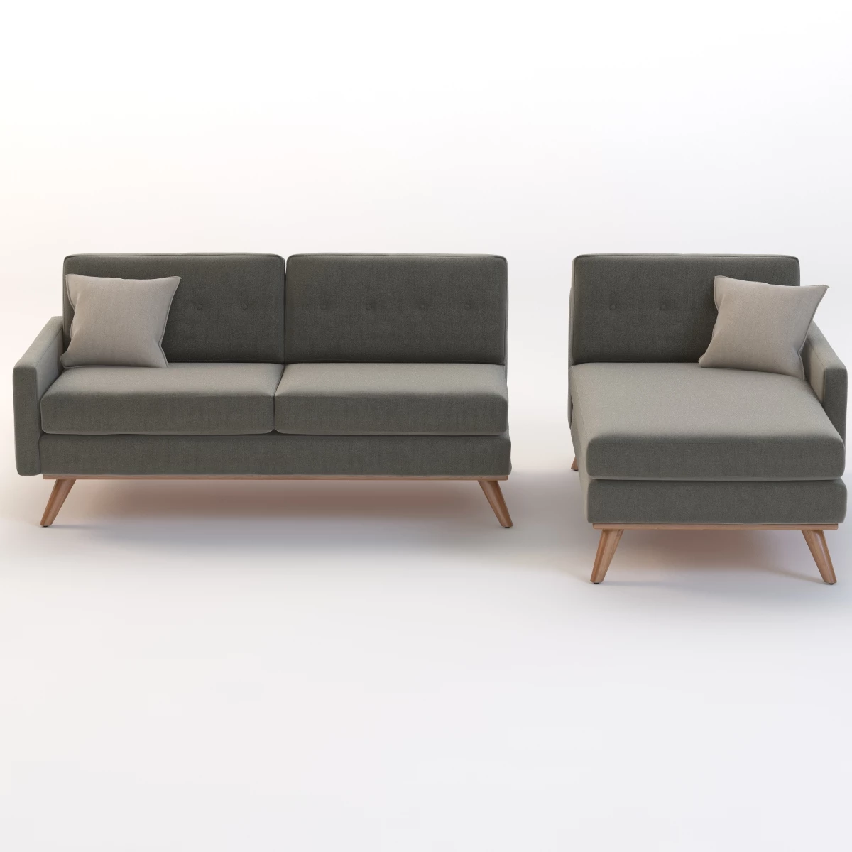 Joybird Hopson Apartment Bi-Sectional Chaise 3D Model_09