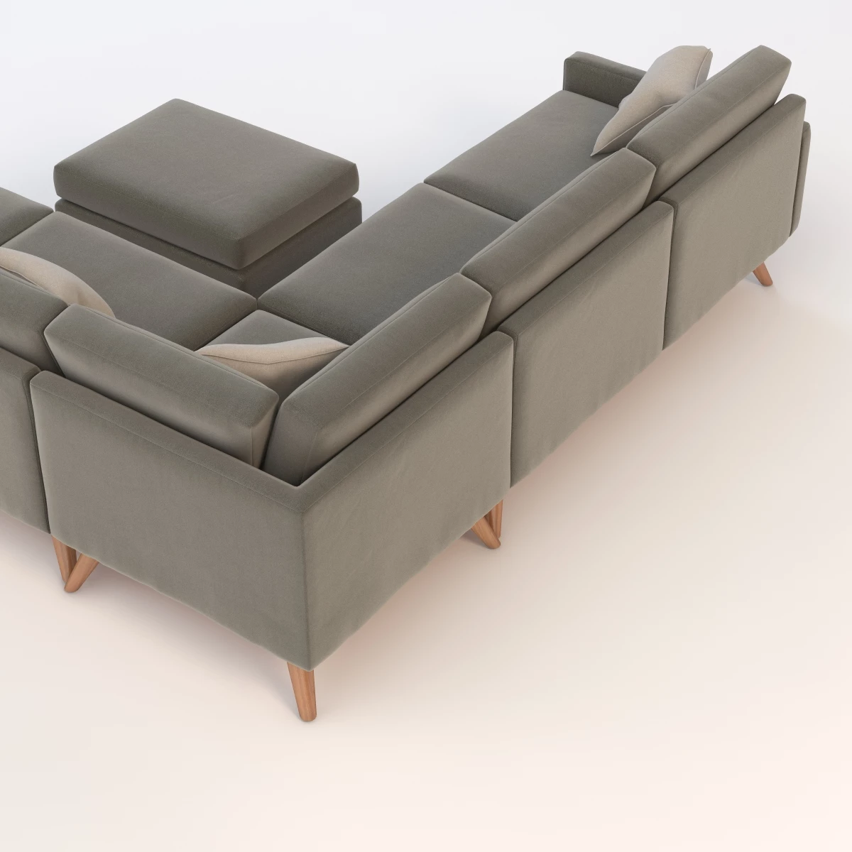 Joybird Hopson Apartment Corner Sofa 3D Model_04