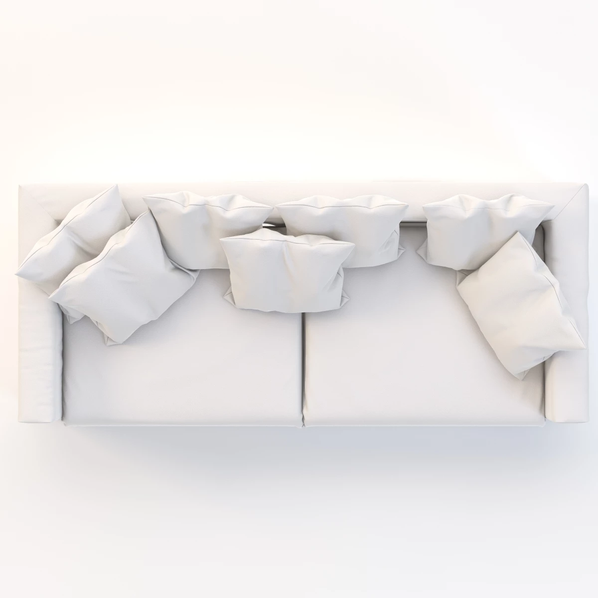 Le Grand Air Sofa White 3D Model_07