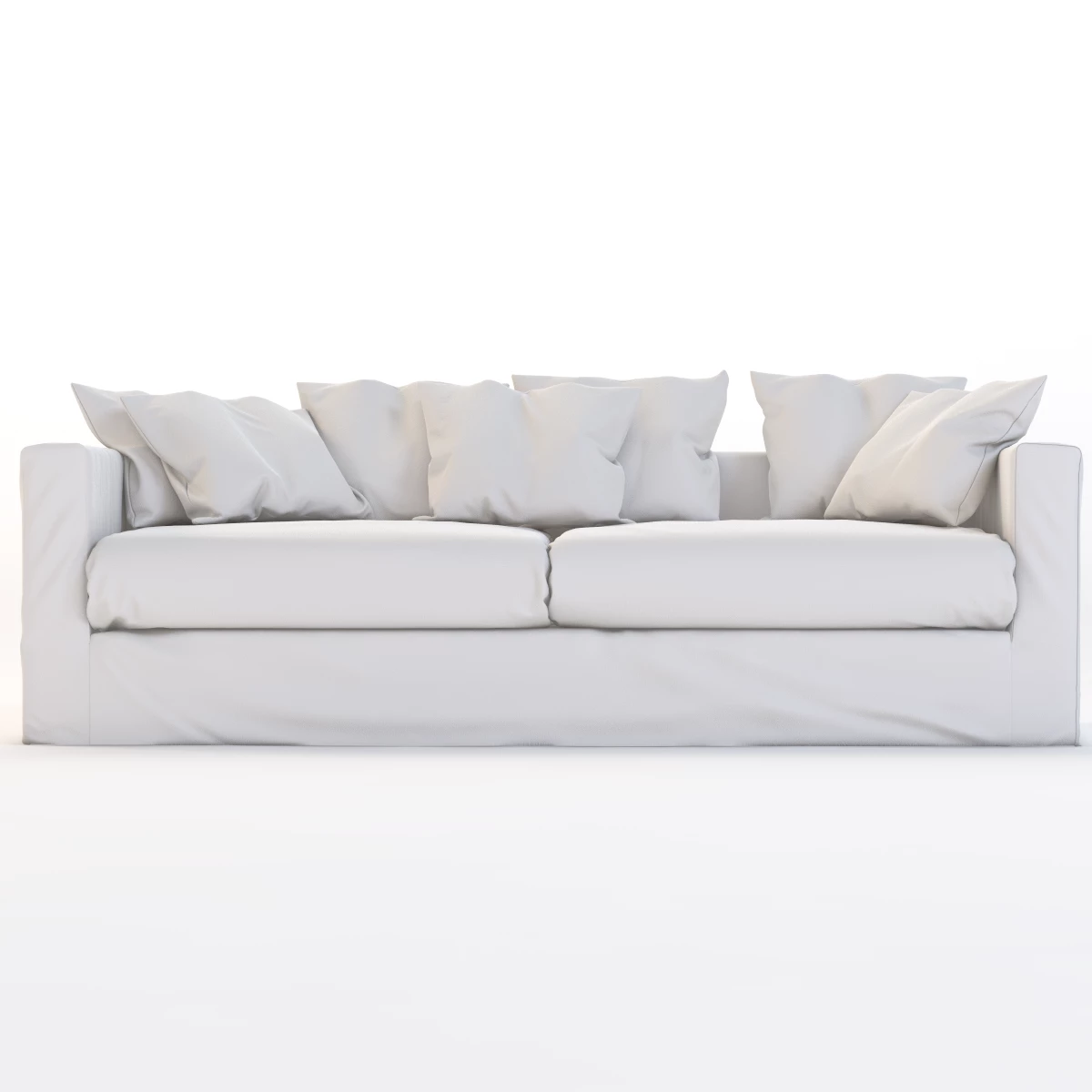 Le Grand Air Sofa White 3D Model_08