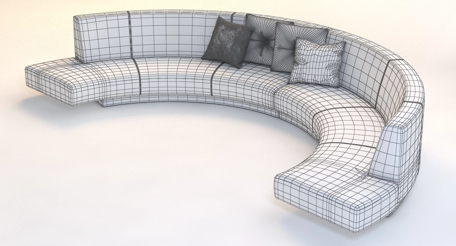 Melissa Curved Sofa 3D Model_011