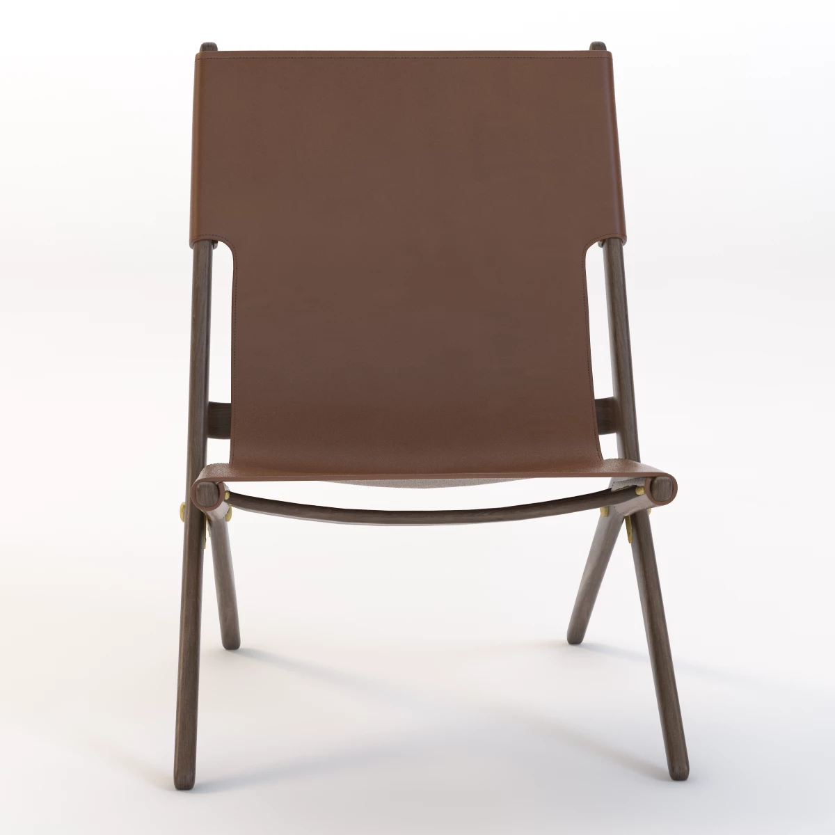 Mogens Lassen Saxe Lounge Chair 3D Model_08