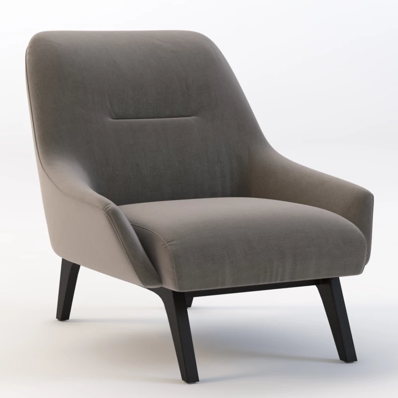 Nate Armchair 3D Model_01