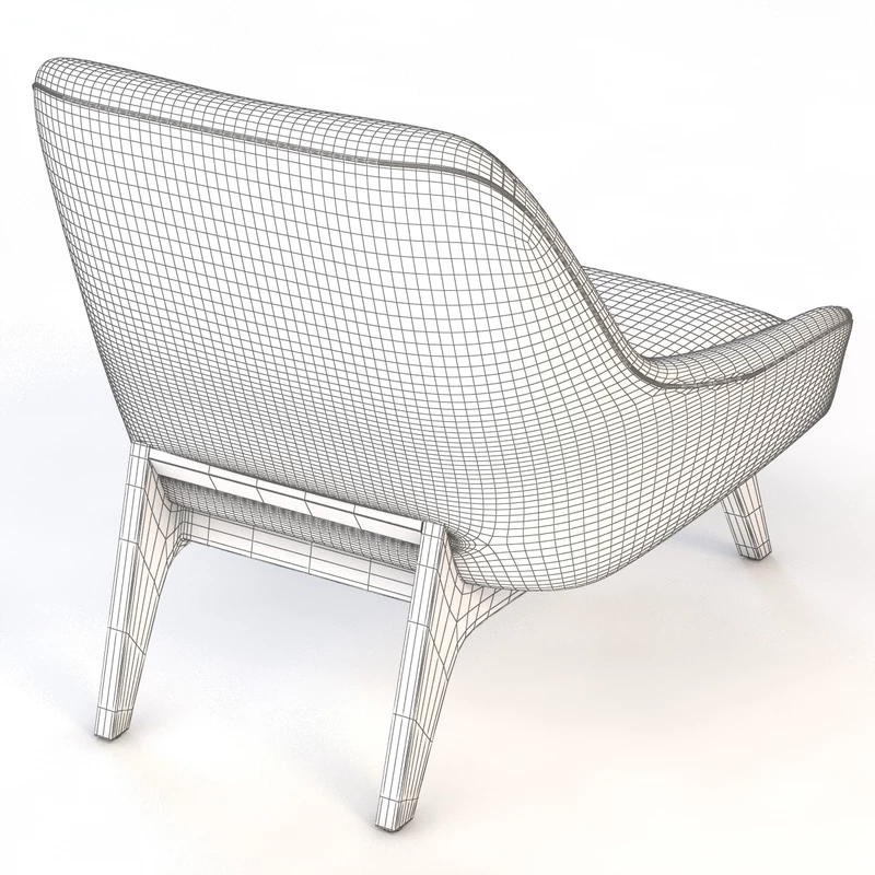 Nate Armchair 3D Model_010