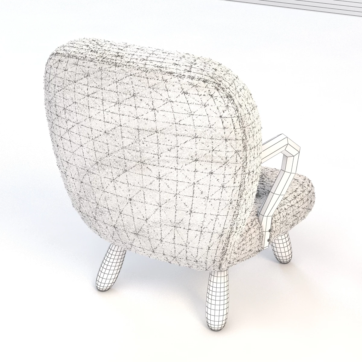 Philip Arctander Chair 3D Model_011