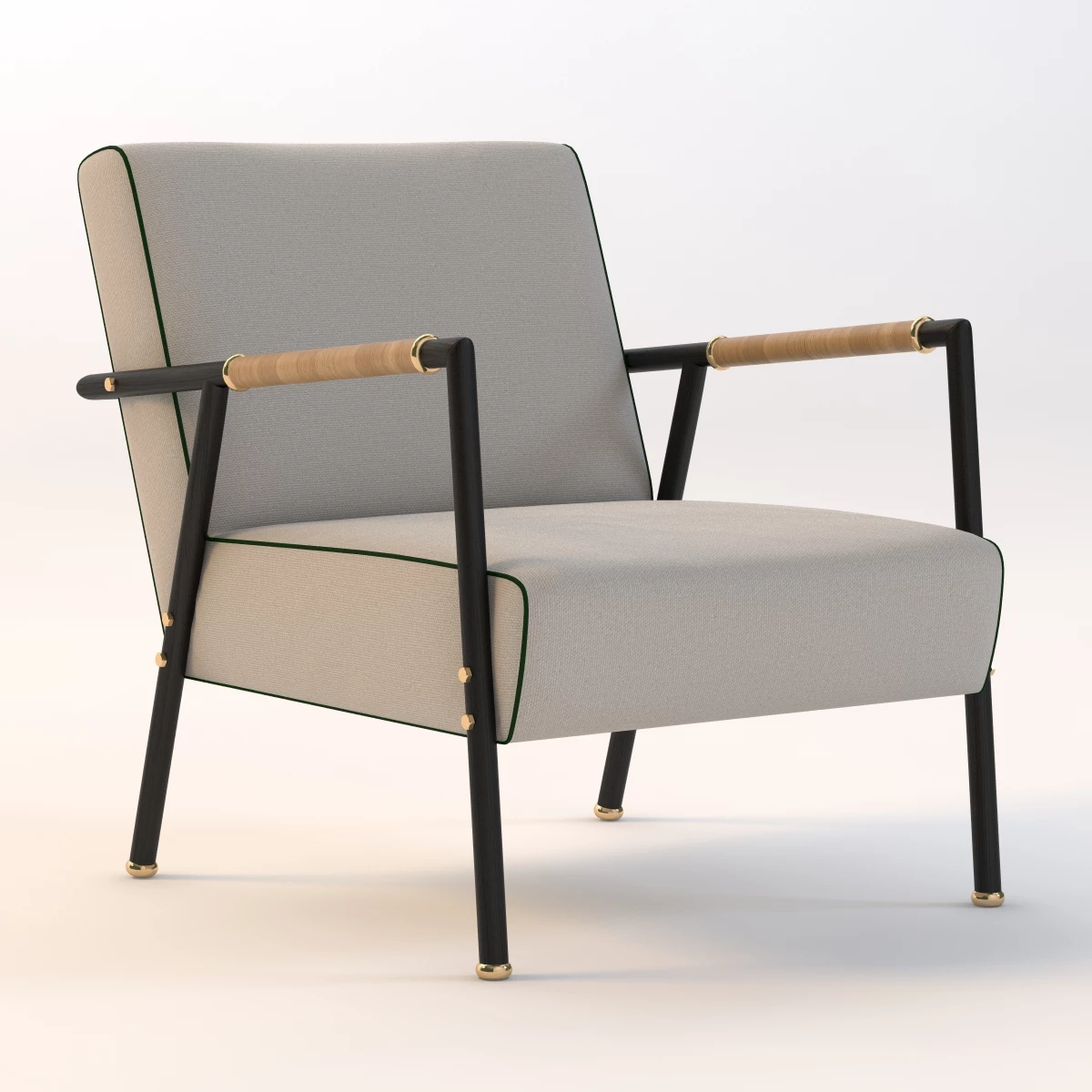 Pinto Lodge Armchair 3D Model_01