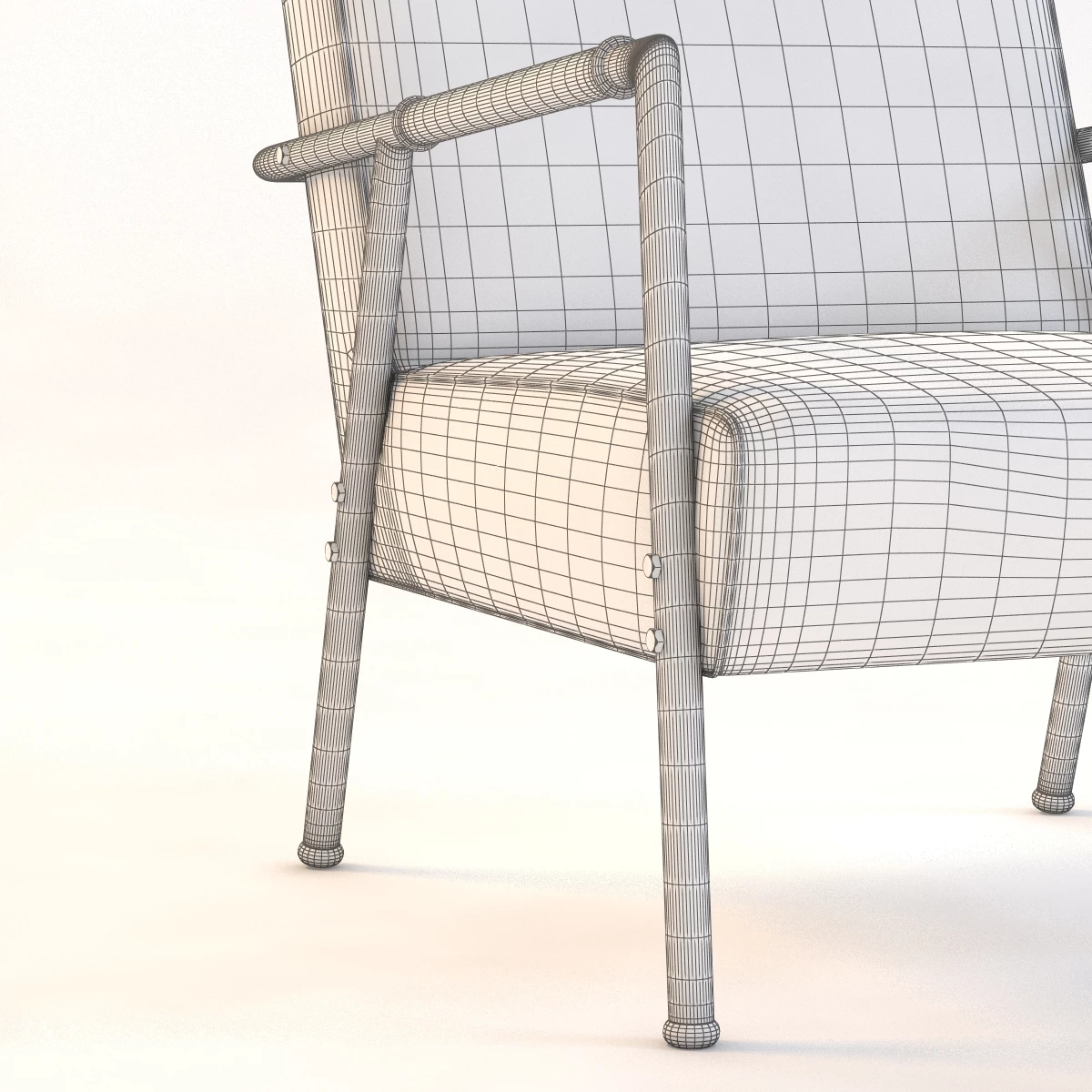 Pinto Lodge Armchair 3D Model_011