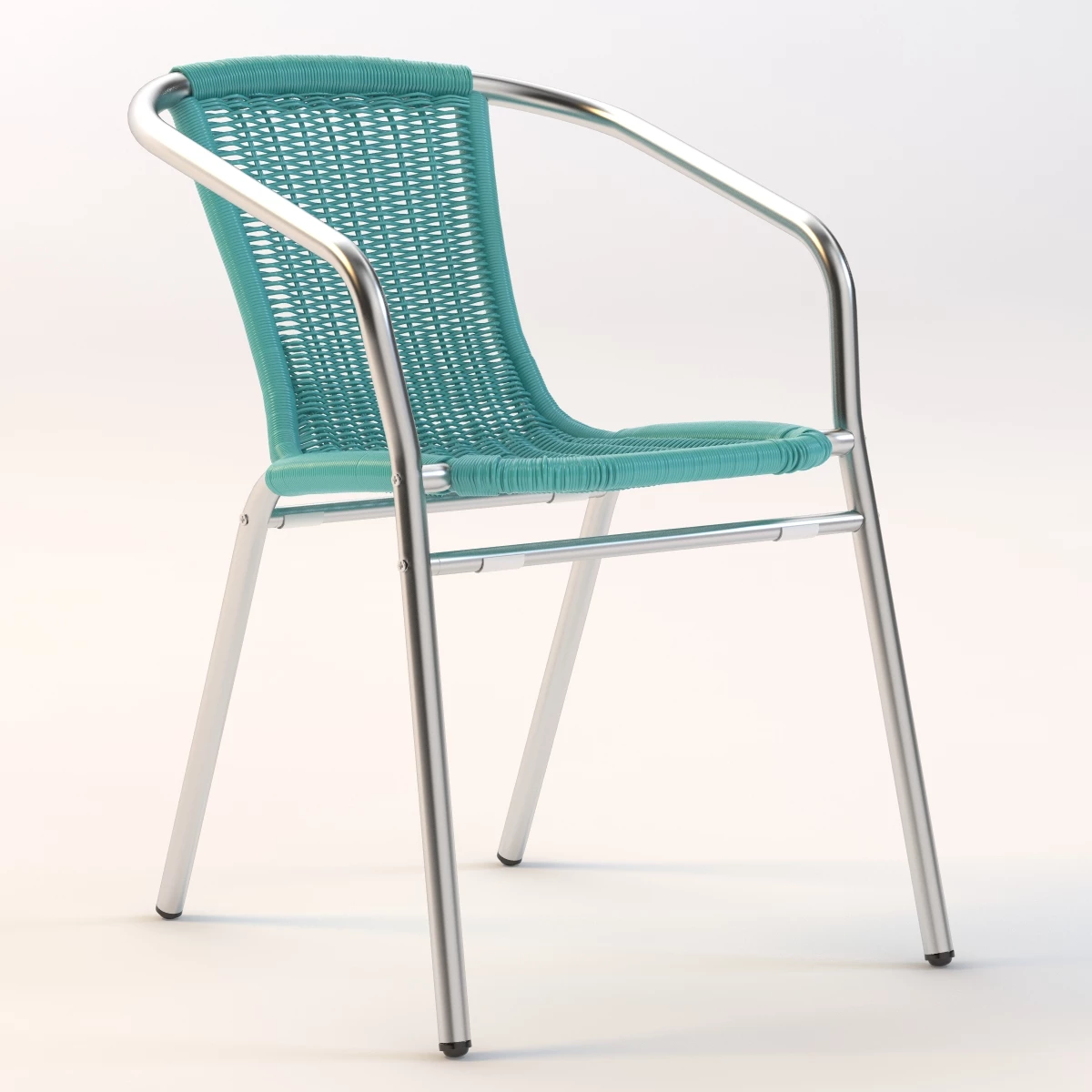 Rex Turquoise Chair 3D Model_01