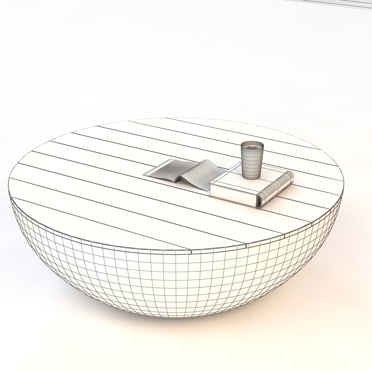 Semisfera Coffee Table 3D Model_011