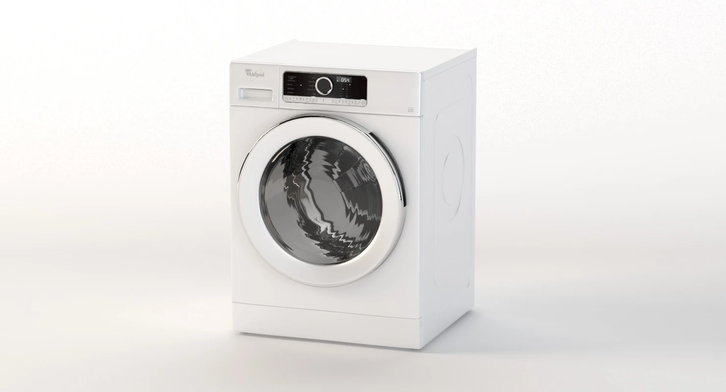 Whirlpool 2.3 Cu.Ft Compact Washer With Tumble Fresh 3D Model_010