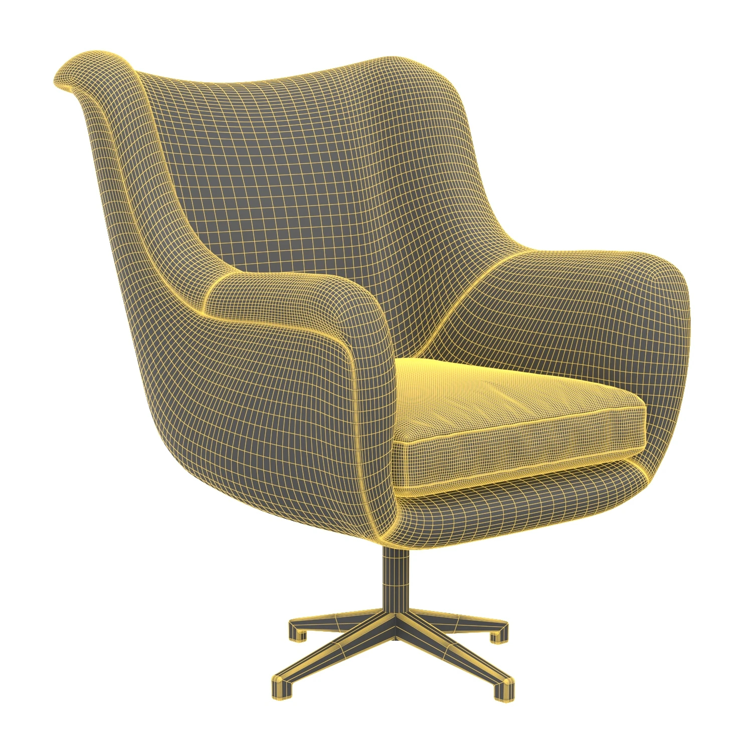 Adavale Swivel Chair 3D Model_07