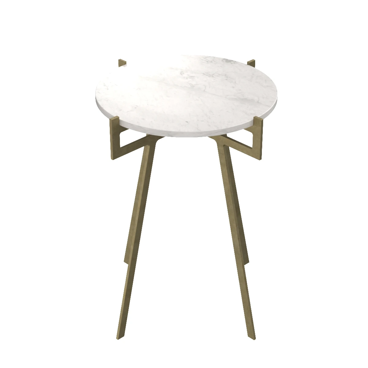 Anak Side White Table 3D Model_06